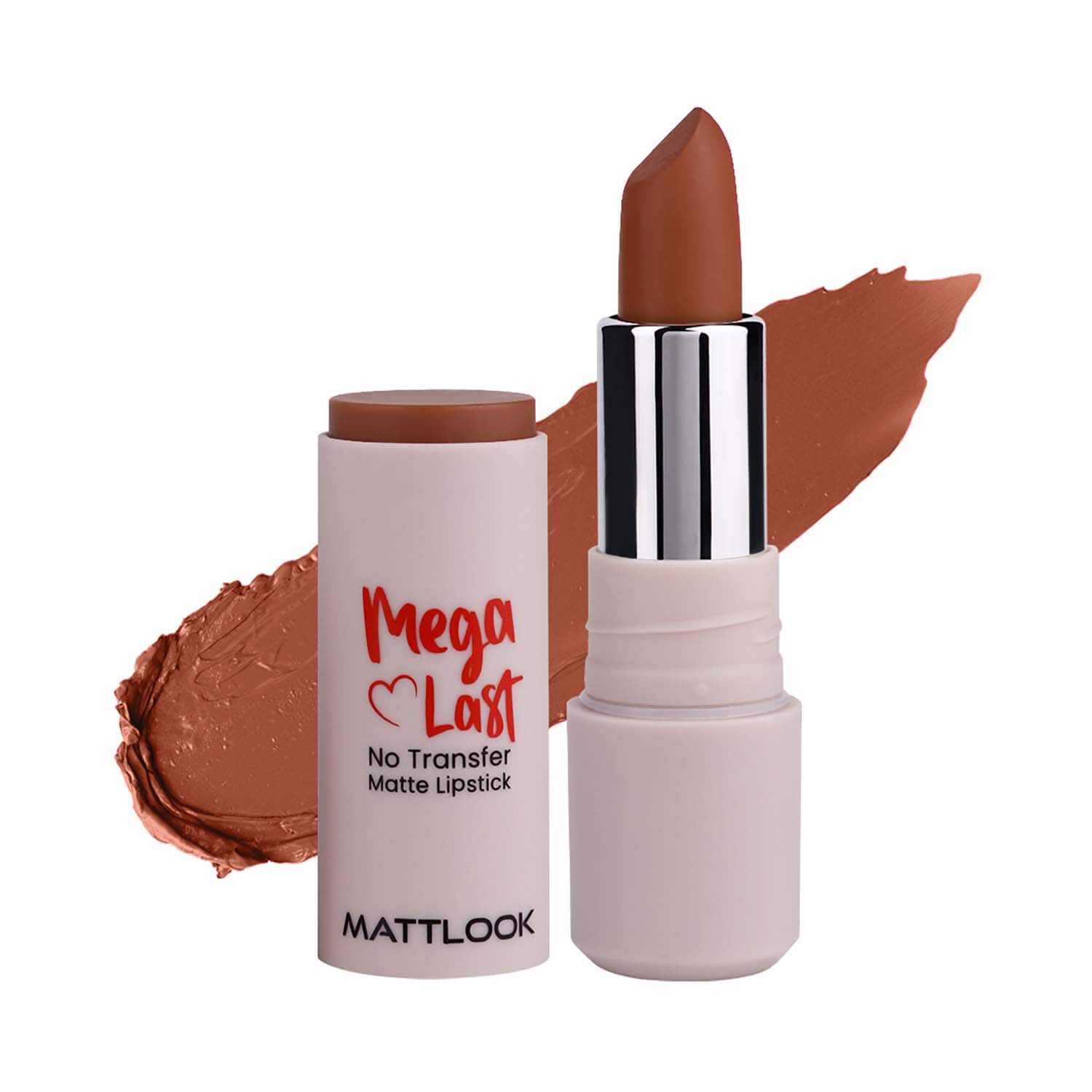 Matt Look | Matt Look Mega Last No Transfer Matte Lipstick - Choco Bite-13 (3.8 g)