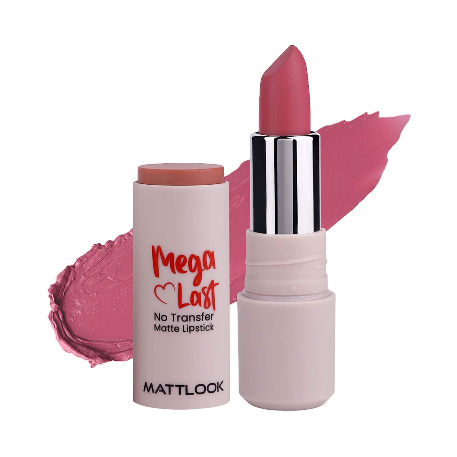 Matt Look | Matt Look Mega Last No Transfer Matte Lipstick - Dusky Rose-15 (3.8 g)