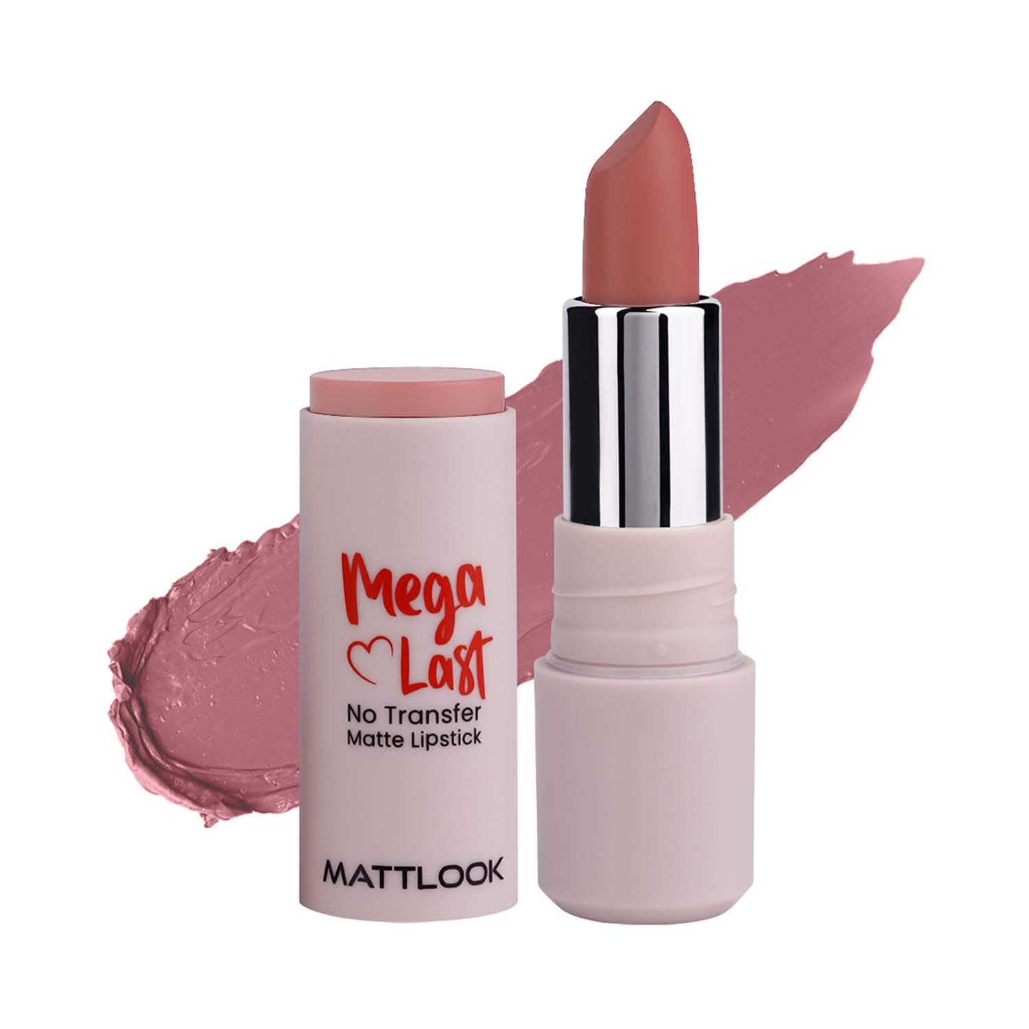 Matt Look | Matt Look Mega Last No Transfer Matte Lipstick - Mauve Baby-16 (3.8 g)