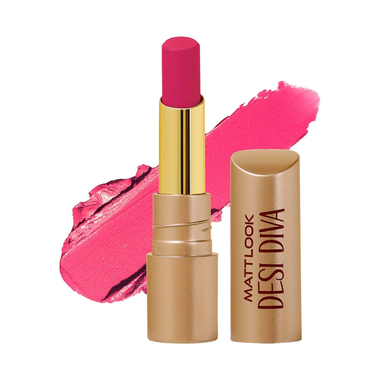 Matt Look | Matt Look Desi Diva Hd Matte Lipstick - Bold Magenta-08 (3.8 g)
