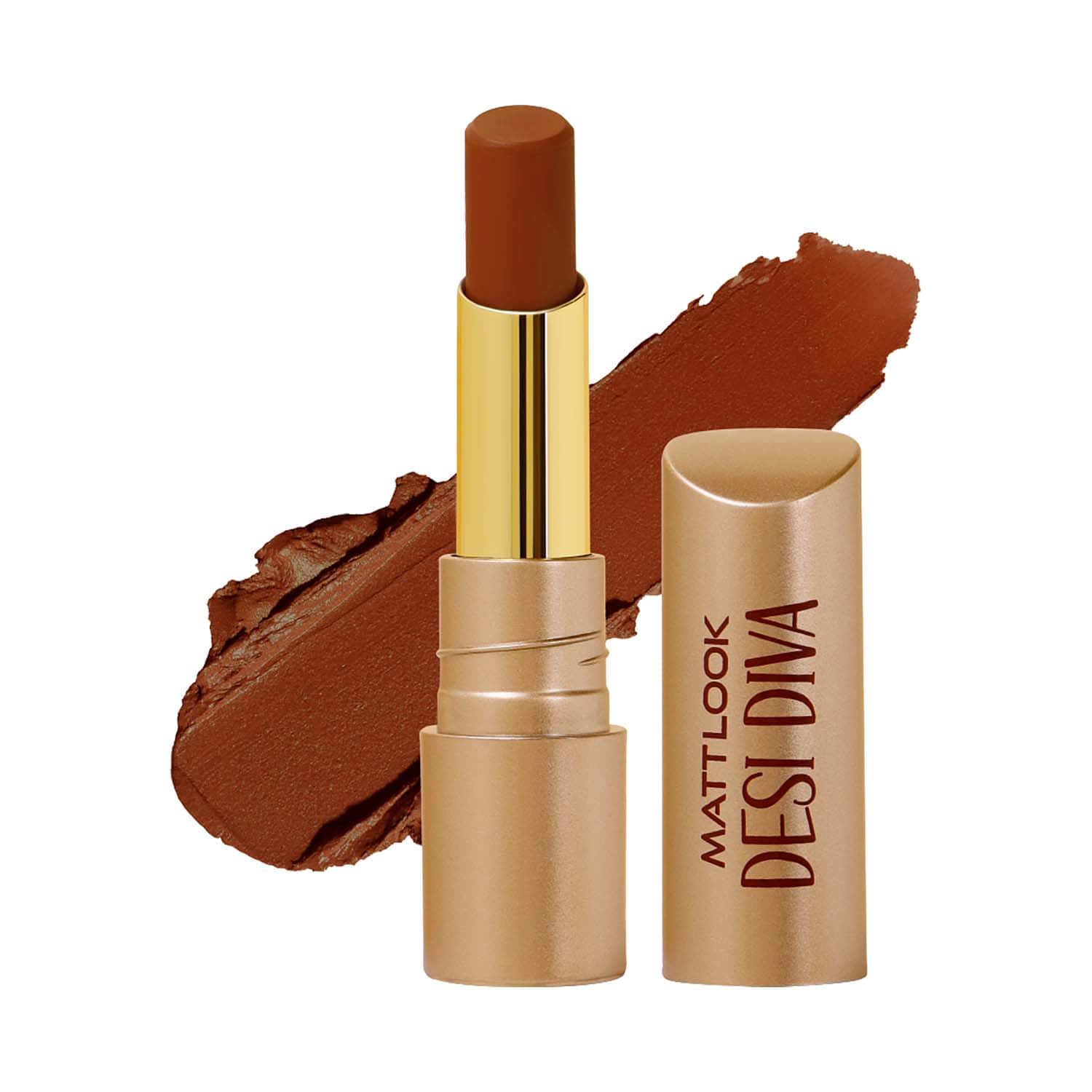 Matt Look | Matt Look Desi Diva Hd Matte Lipstick - Dark Chocolate-17 (3.8 g)