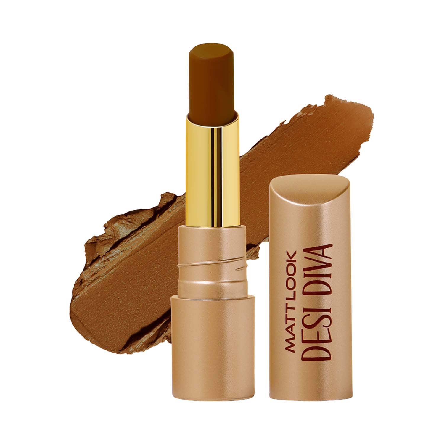 Matt Look | Matt Look Desi Diva Hd Matte Lipstick - Deep Cocoa-18 (3.8 g)