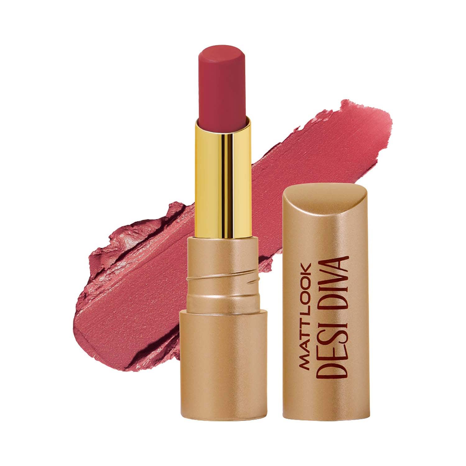 Matt Look | Matt Look Desi Diva Hd Matte Lipstick - Muted Rose-20 (3.8 g)