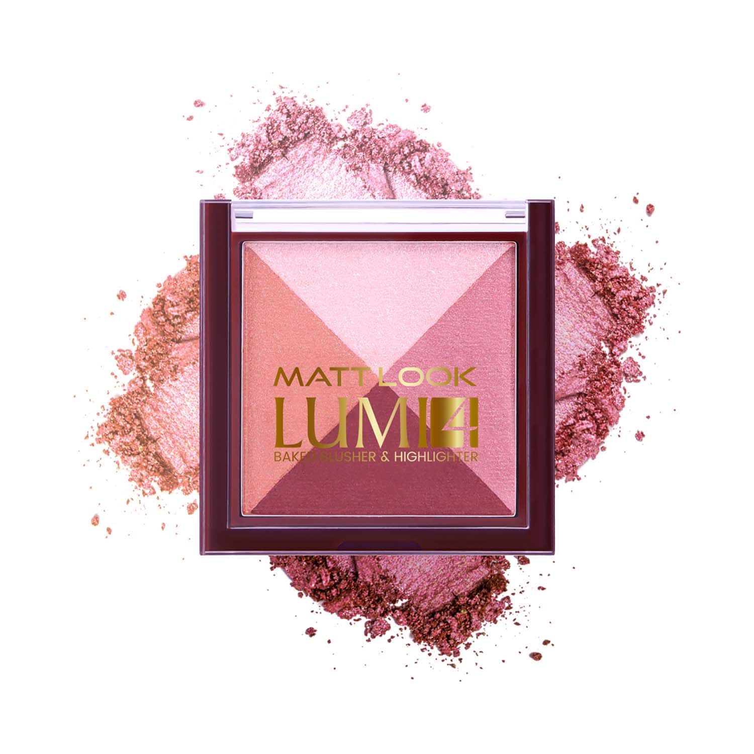 Matt Look | Matt Look Lumi 4 Glow Baked Blusher & Highlighter - Goddess Dust-02 (7.5 g)