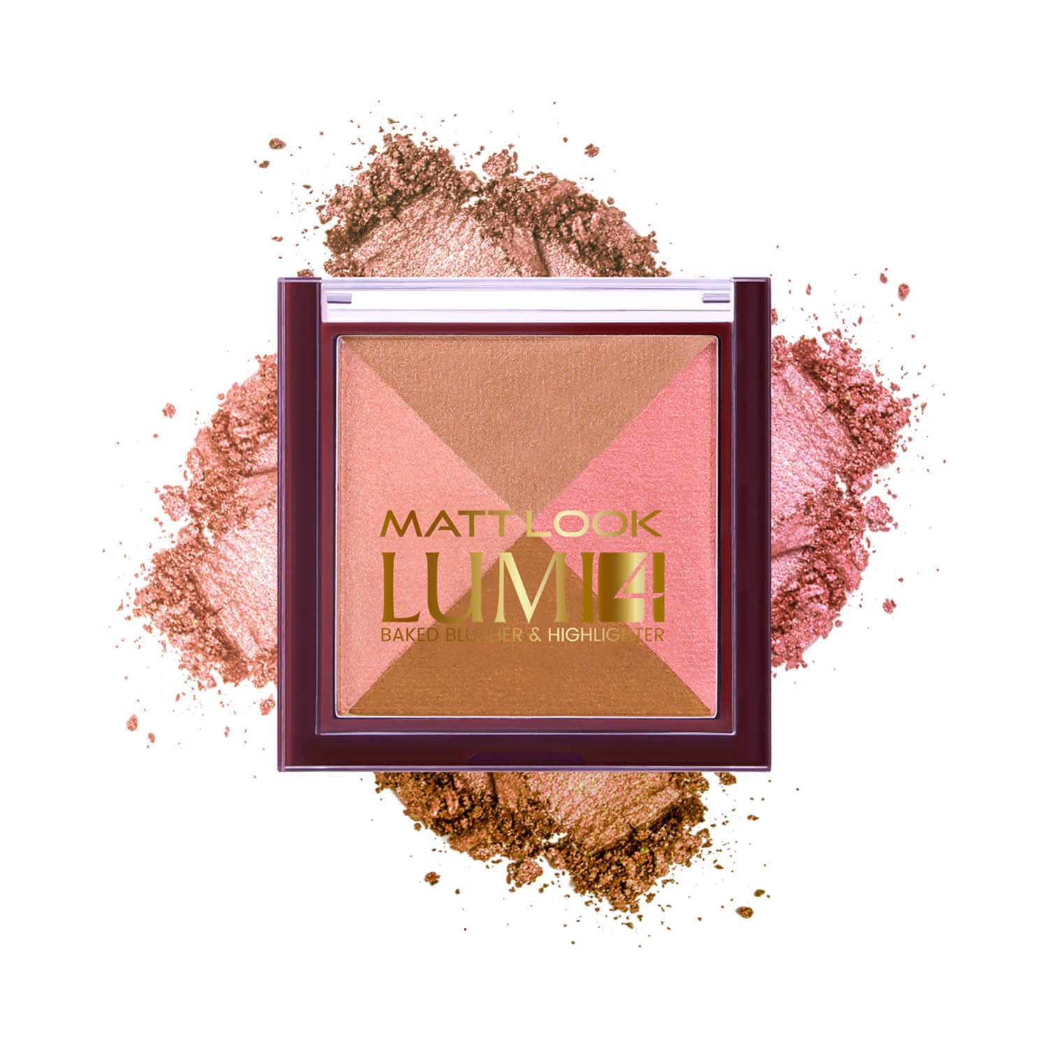 Matt Look | Matt Look Lumi 4 Glow Baked Blusher & Highlighter - Fresh Glow-05 (7.5 g)