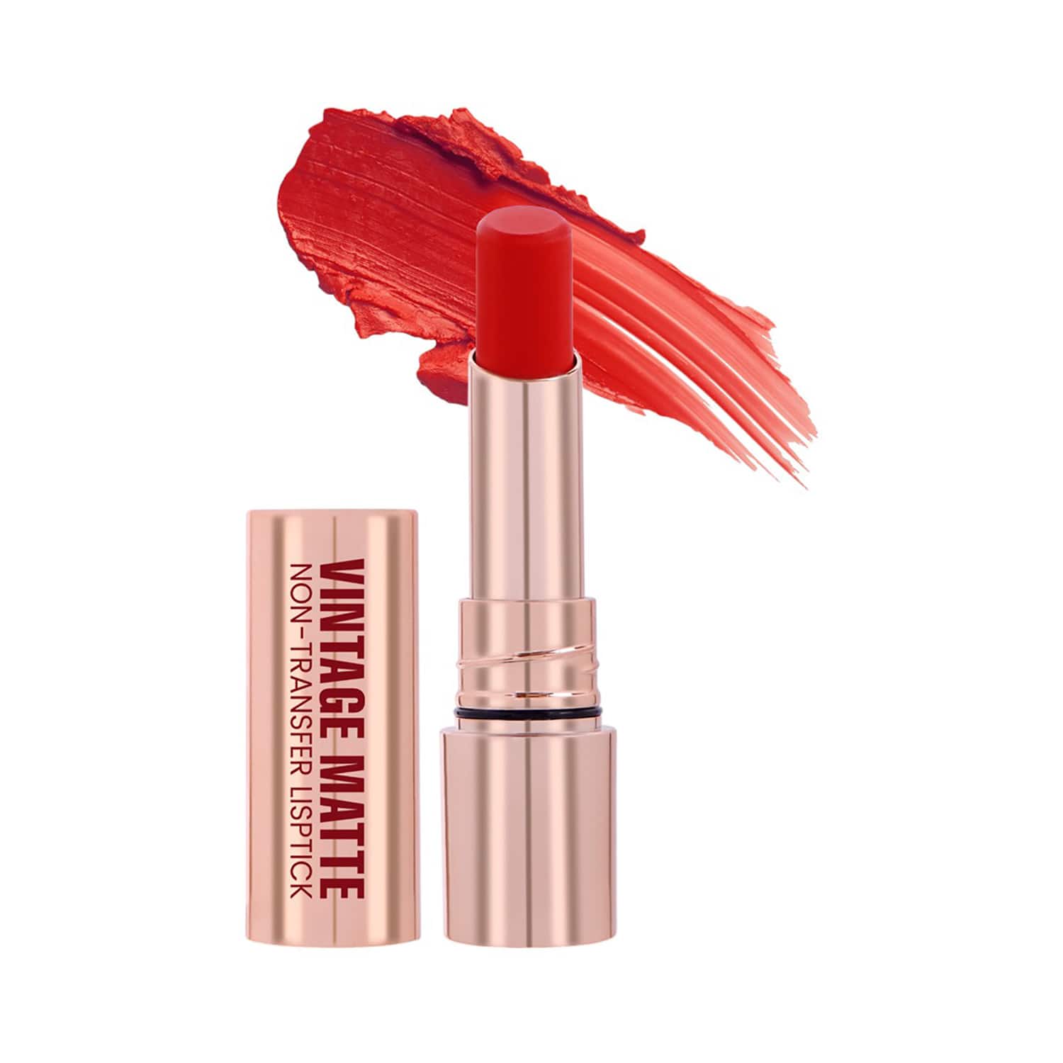 Half N Half | Half N Half Vintage Matte Non-Transfer Lipstick - Retro Red-03 (3.8 g)