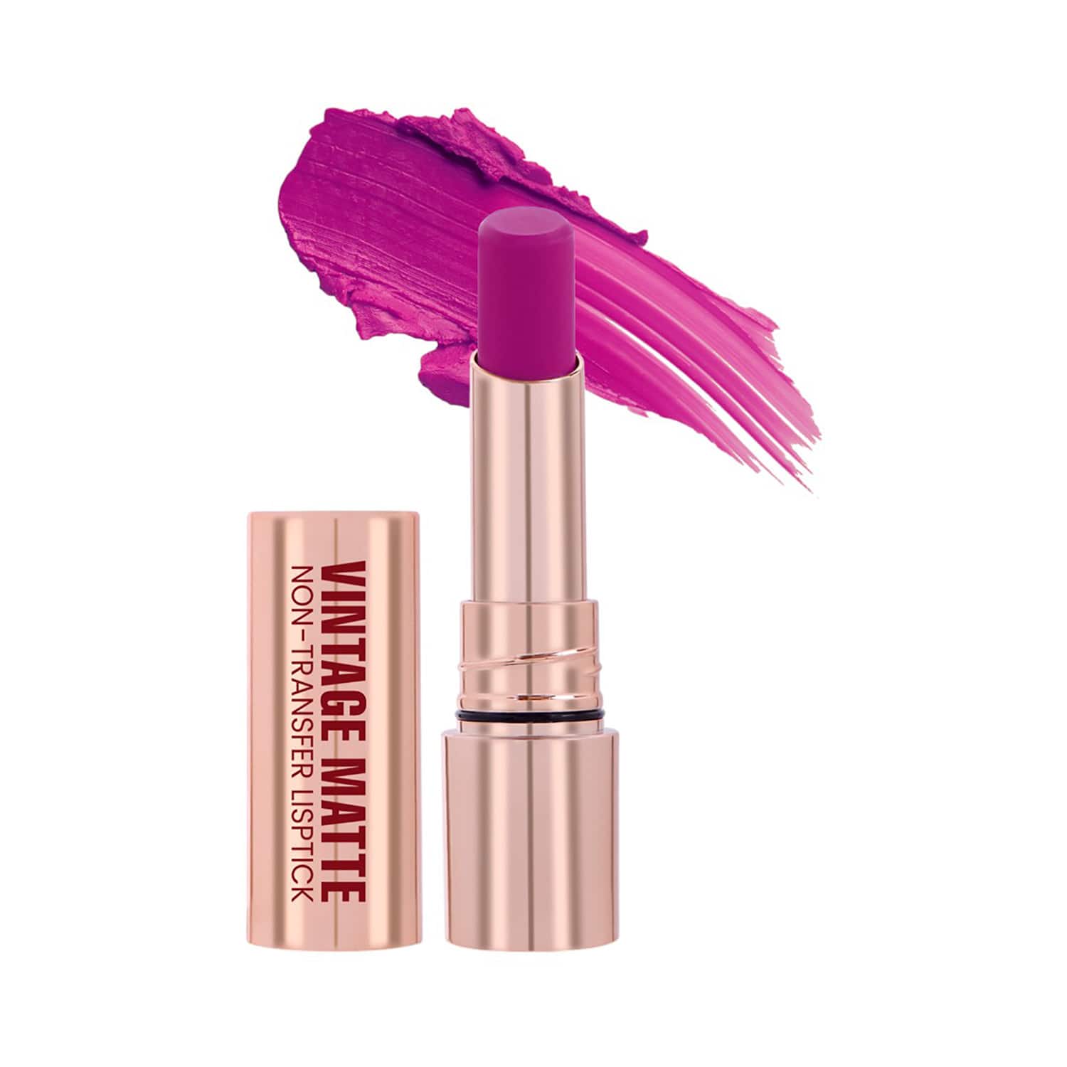 Half N Half | Half N Half Vintage Matte Non-Transfer Lipstick - Plum Passion-08 (3.8 g)