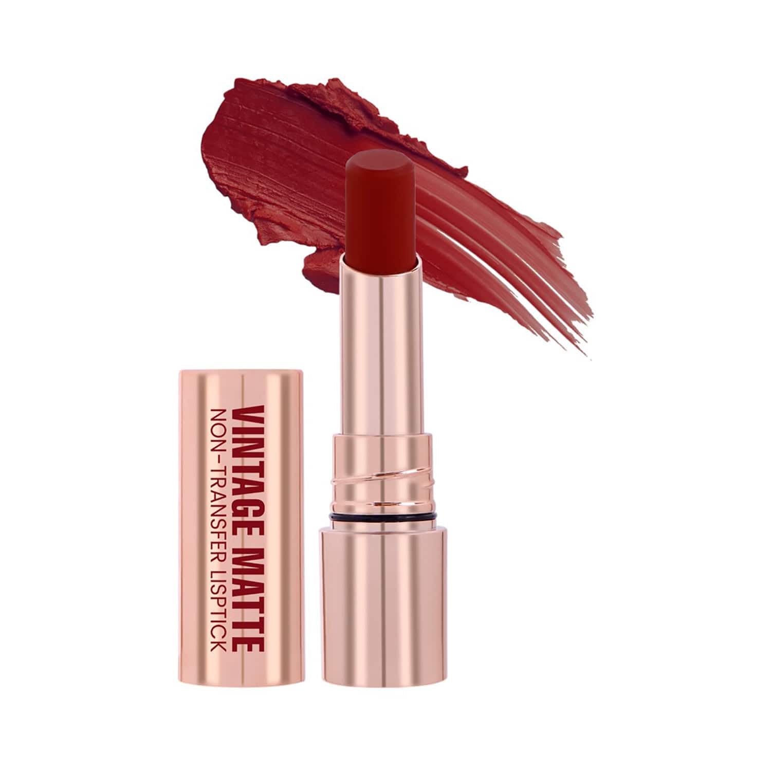 Half N Half | Half N Half Vintage Matte Non-Transfer Lipstick - Flirty Maroon-15 (3.8 g)