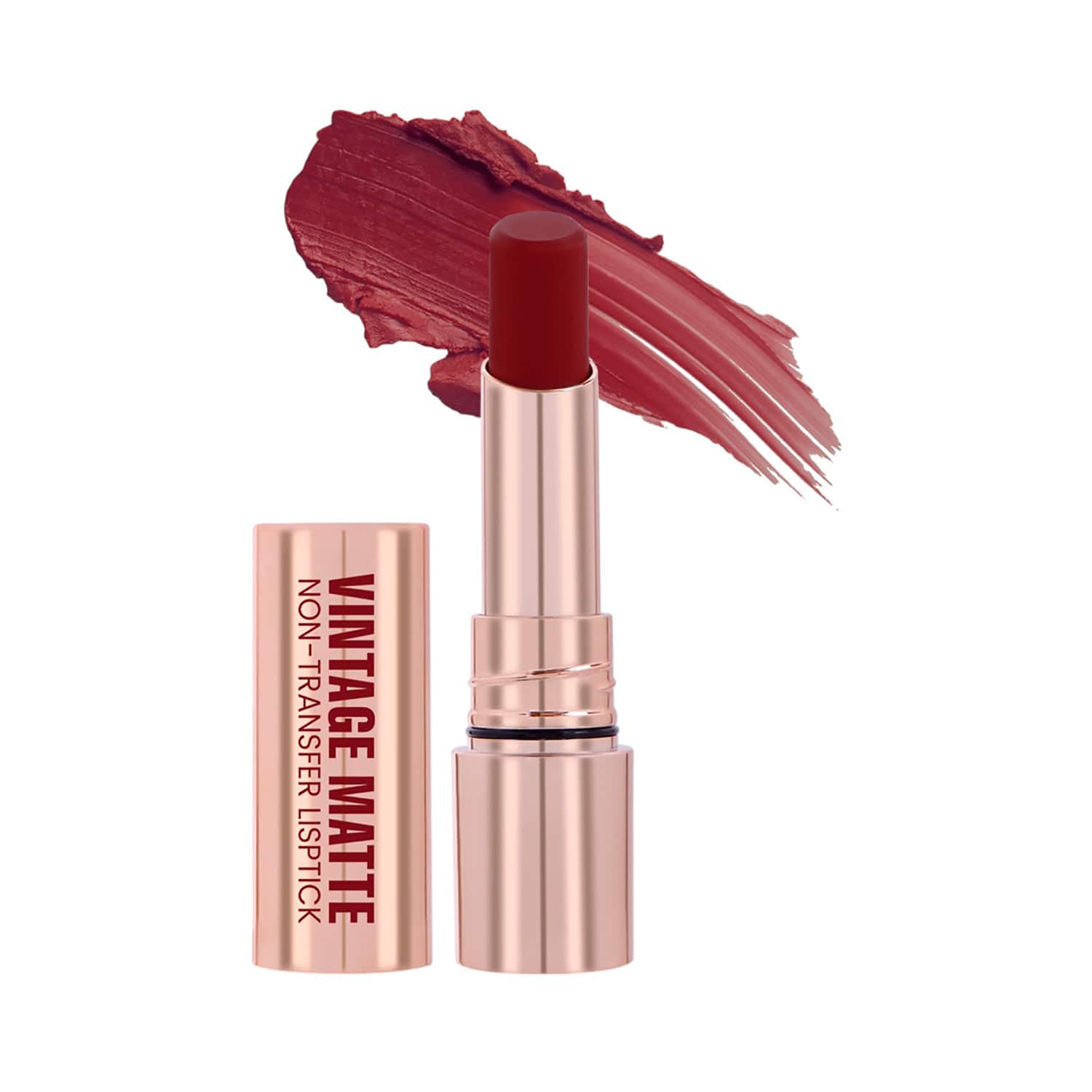 Half N Half | Half N Half Vintage Matte Non-Transfer Lipstick - Rebel Maroon-17 (3.8 g)