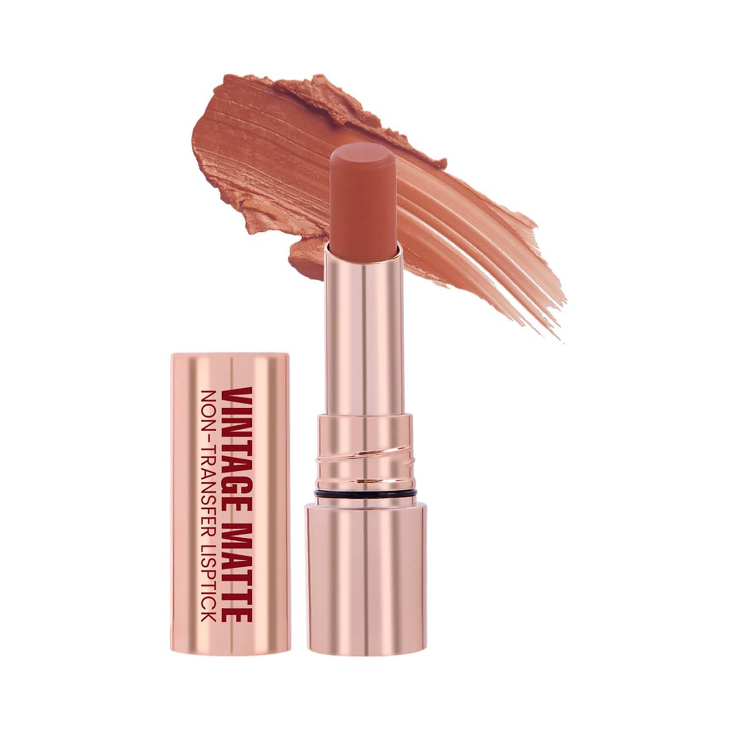 Half N Half | Half N Half Vintage Matte Non-Transfer Lipstick - Nude Silk-21 (3.8 g)