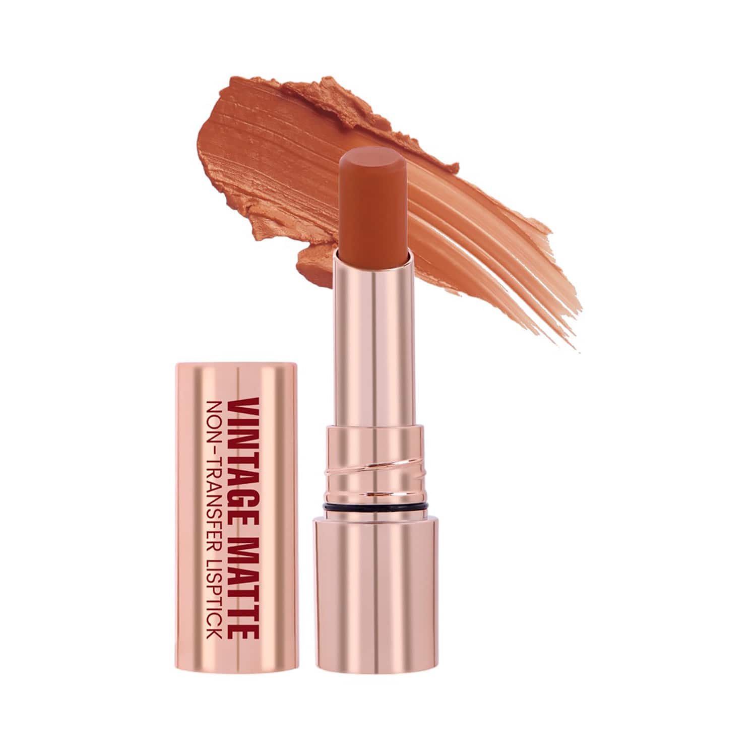 Half N Half | Half N Half Vintage Matte Non-Transfer Lipstick - True Brown-22 (3.8 g)
