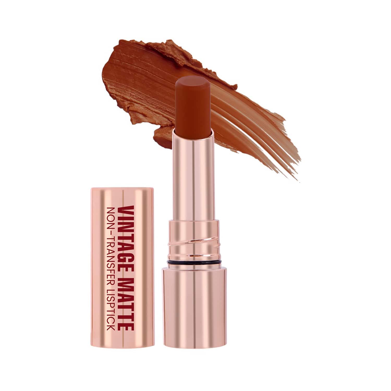 Half N Half | Half N Half Vintage Matte Non-Transfer Lipstick - Caffeine Kiss-24 (3.8 g)