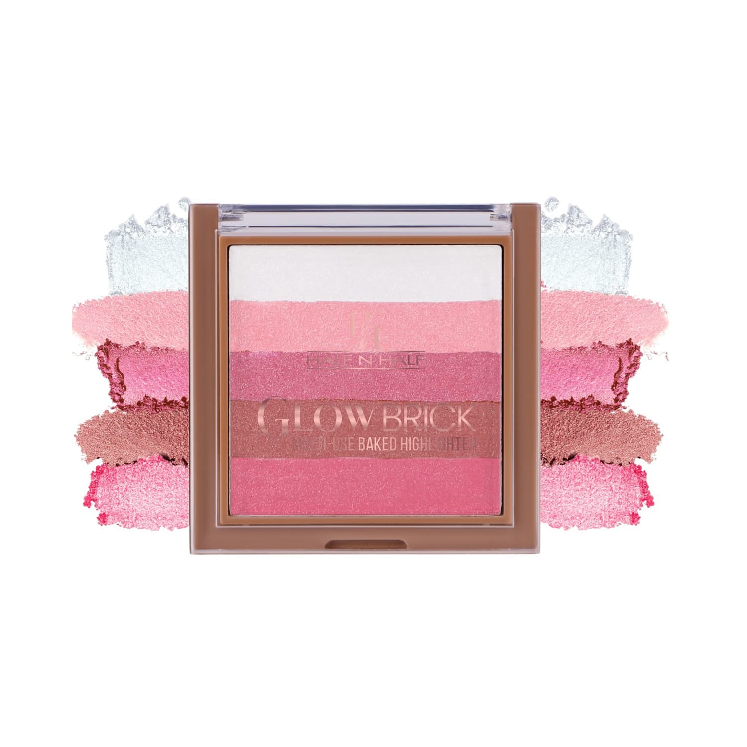 Half N Half | Half N Half Glow Brick Multi-Use Baked Highlighter - Pink Pearl-01 (7.5 g)