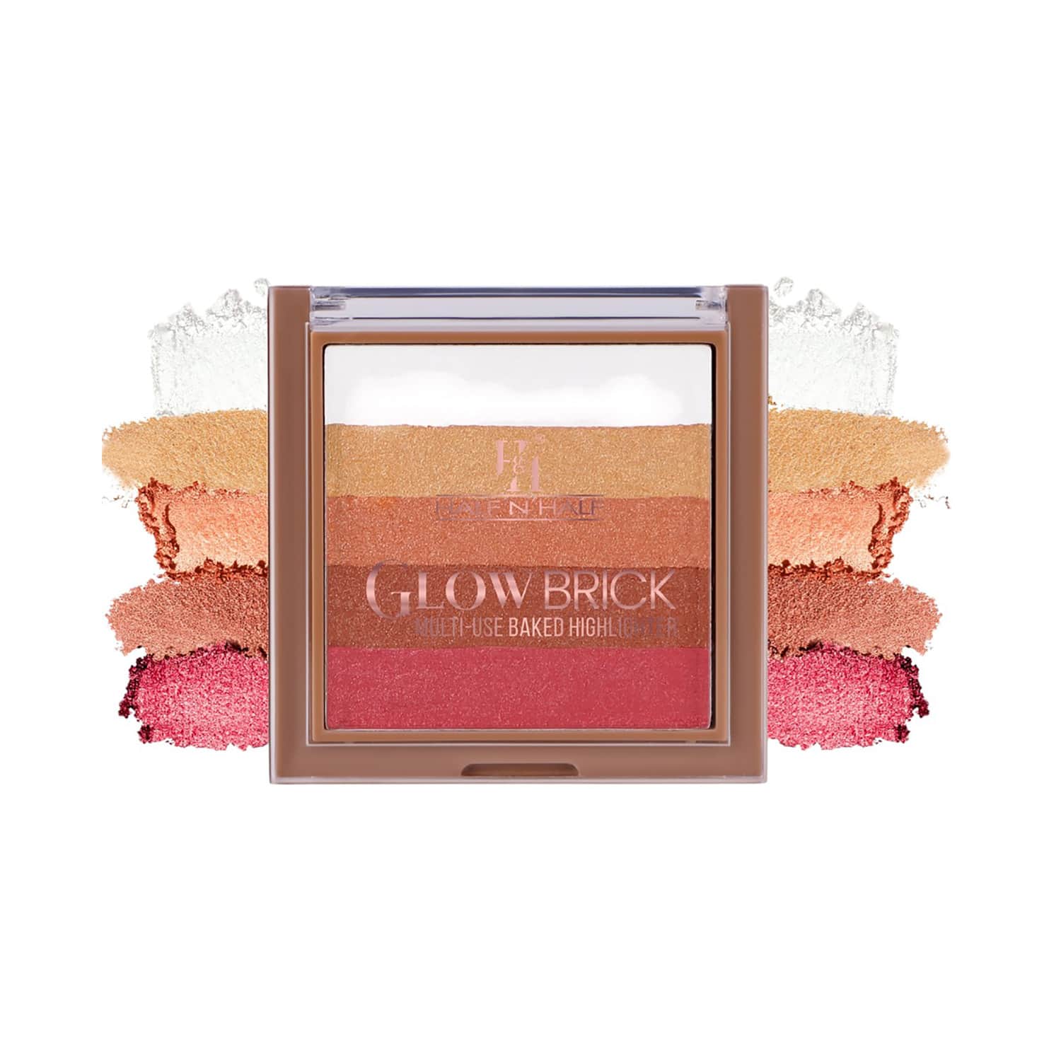 Half N Half | Half N Half Glow Brick Multi-Use Baked Highlighter - Terra Glow 03 (7.5 g)