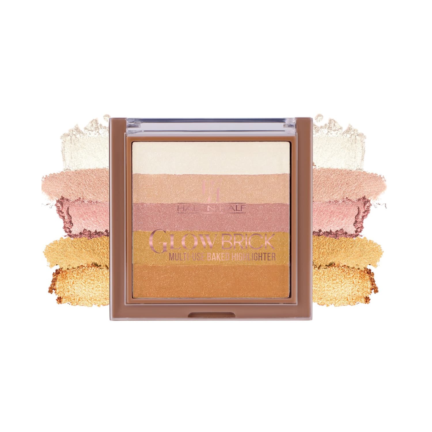 Half N Half | Half N Half Glow Brick Multi-Use Baked Highlighter - Sun-Kissed 04 (7.5 g)