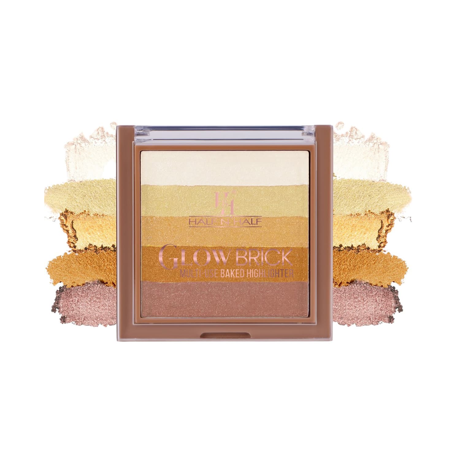 Half N Half | Half N Half Glow Brick Multi-Use Baked Highlighter - Luminous Gold 05 (7.5 g)