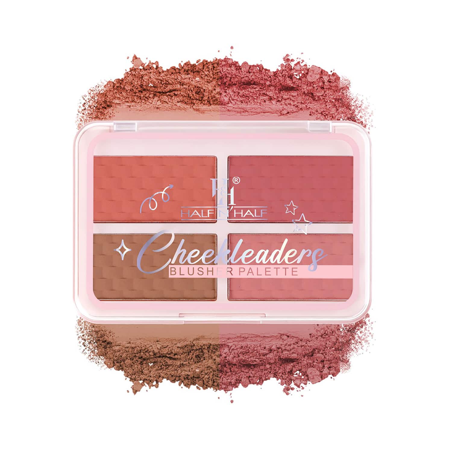 Half N Half | Half N Half Cheekleaders Blusher Palette - Get Gorgeous-03 (13.8 g)