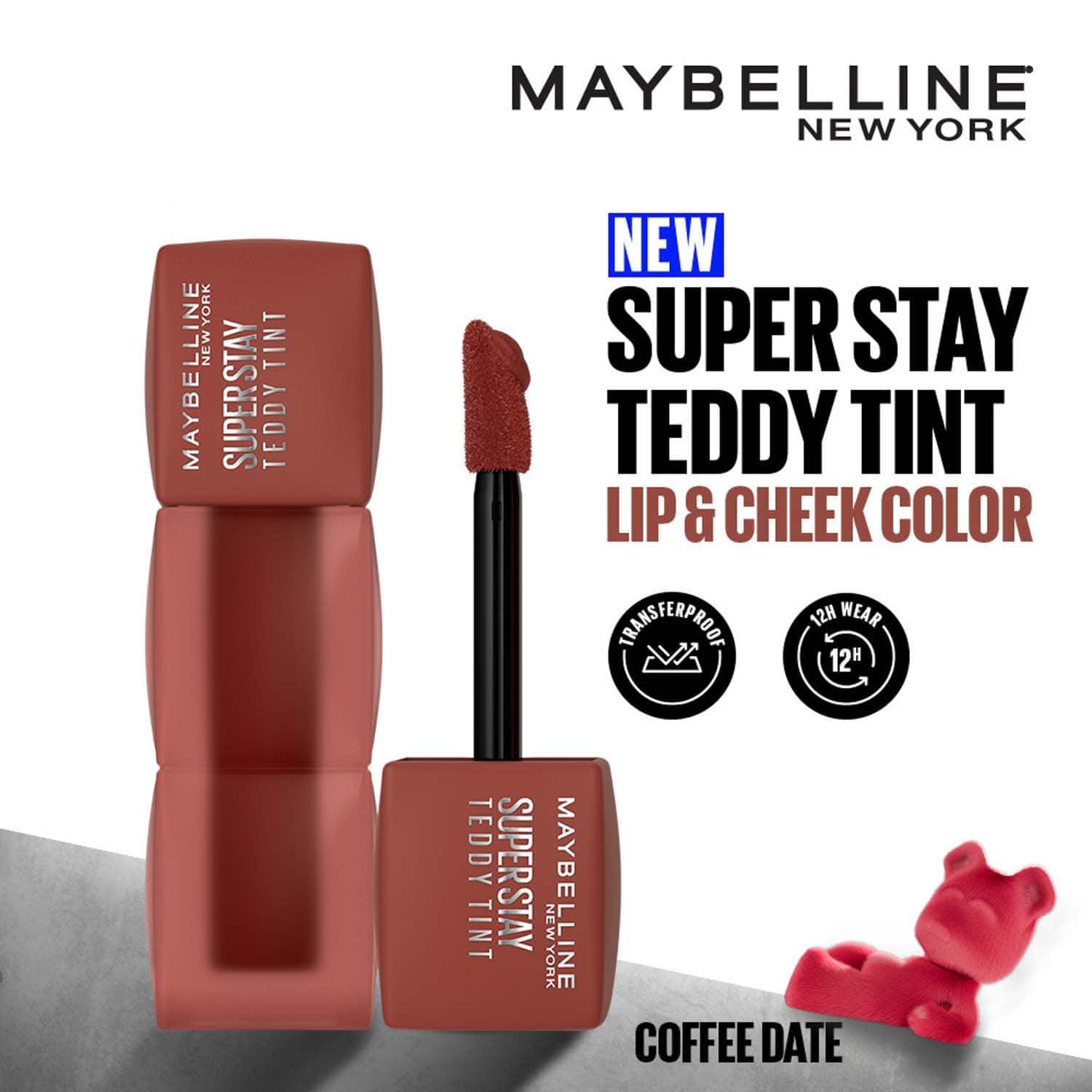 Maybelline New York | Maybelline New York Superstay Teddy Tint Lip and Cheek Color - Coffee Date (5 ml)