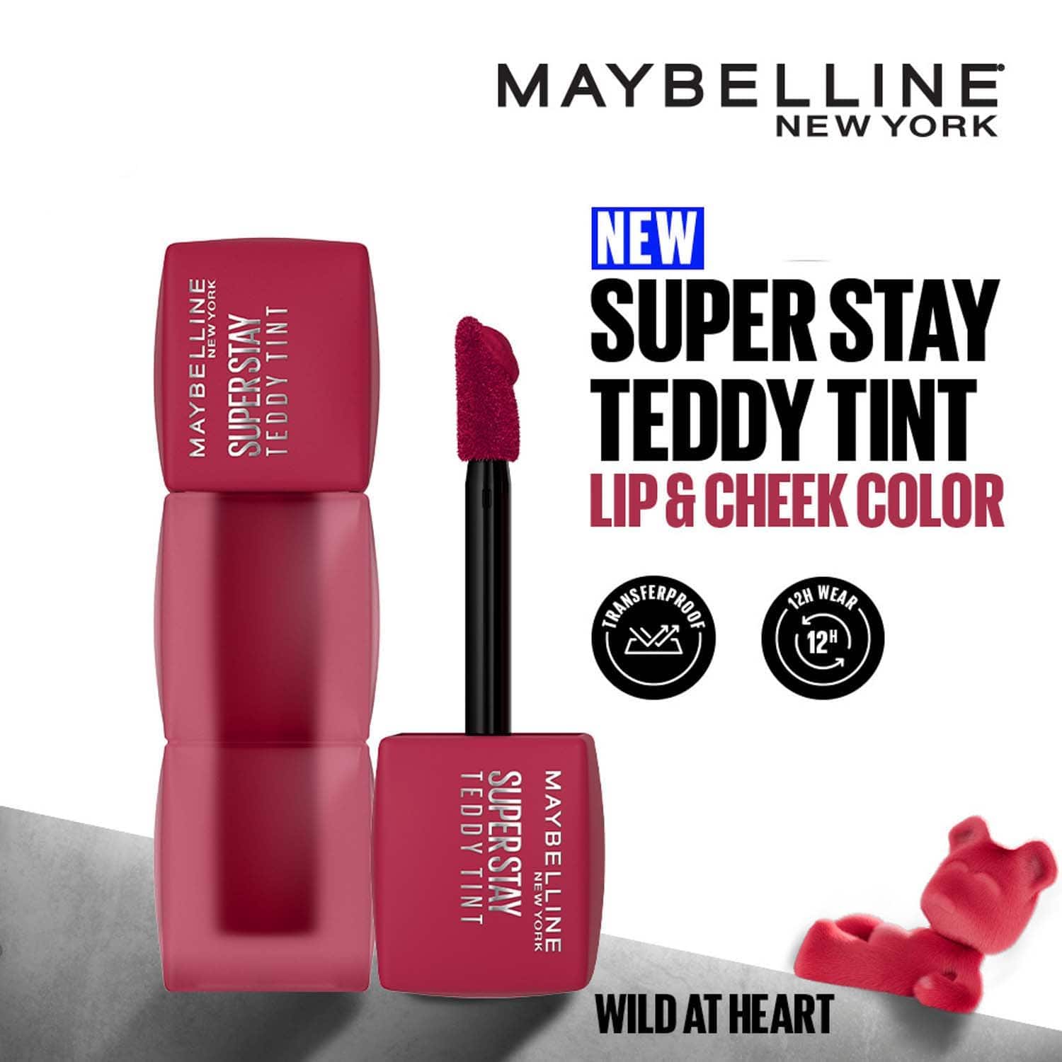 Maybelline New York | Maybelline New York Superstay Teddy Tint Lip and Cheek Color - Wild At Heart (5 ml)
