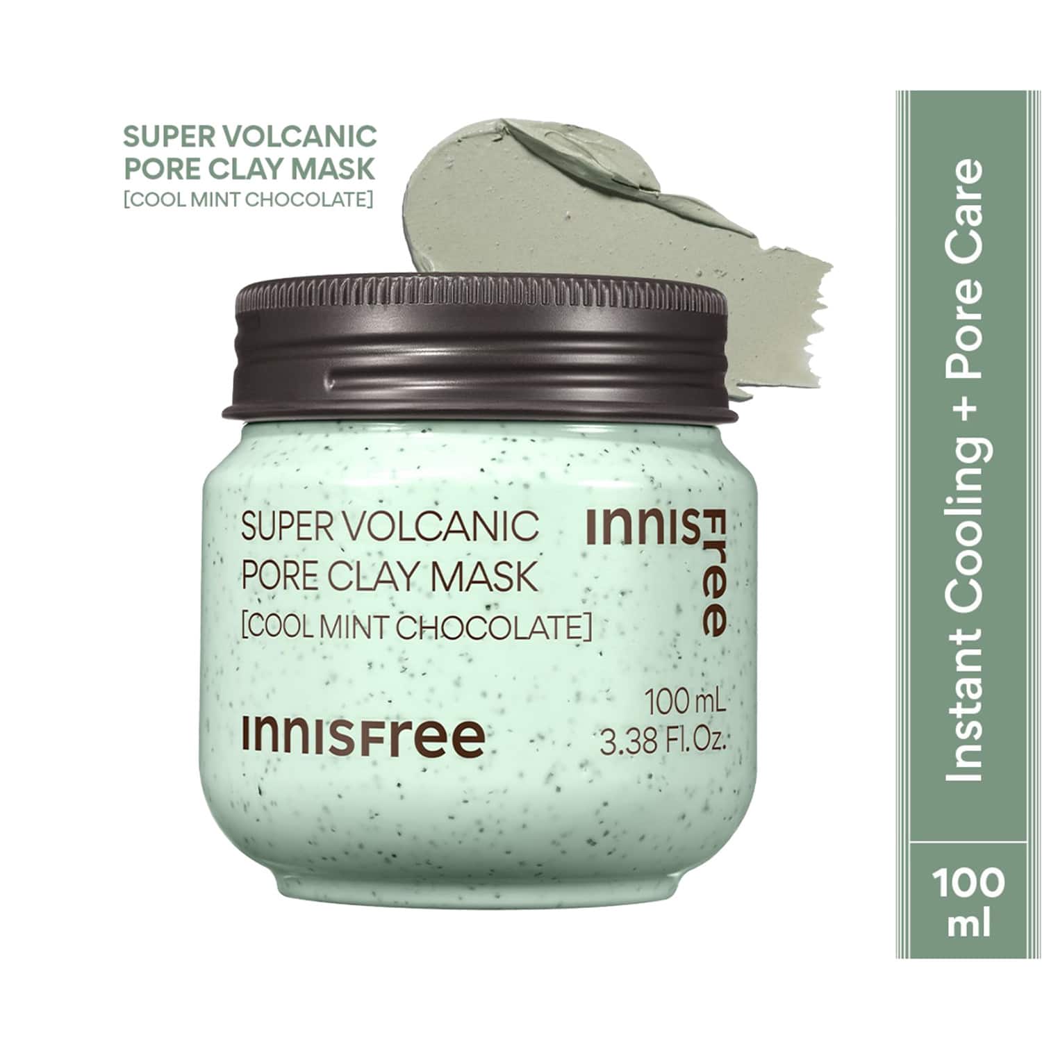 Innisfree | Innisfree Volcanic Pore Clay Mask - Cool Mint Choco Clogged Pores, Oil Control, Blackhead (100 ml)