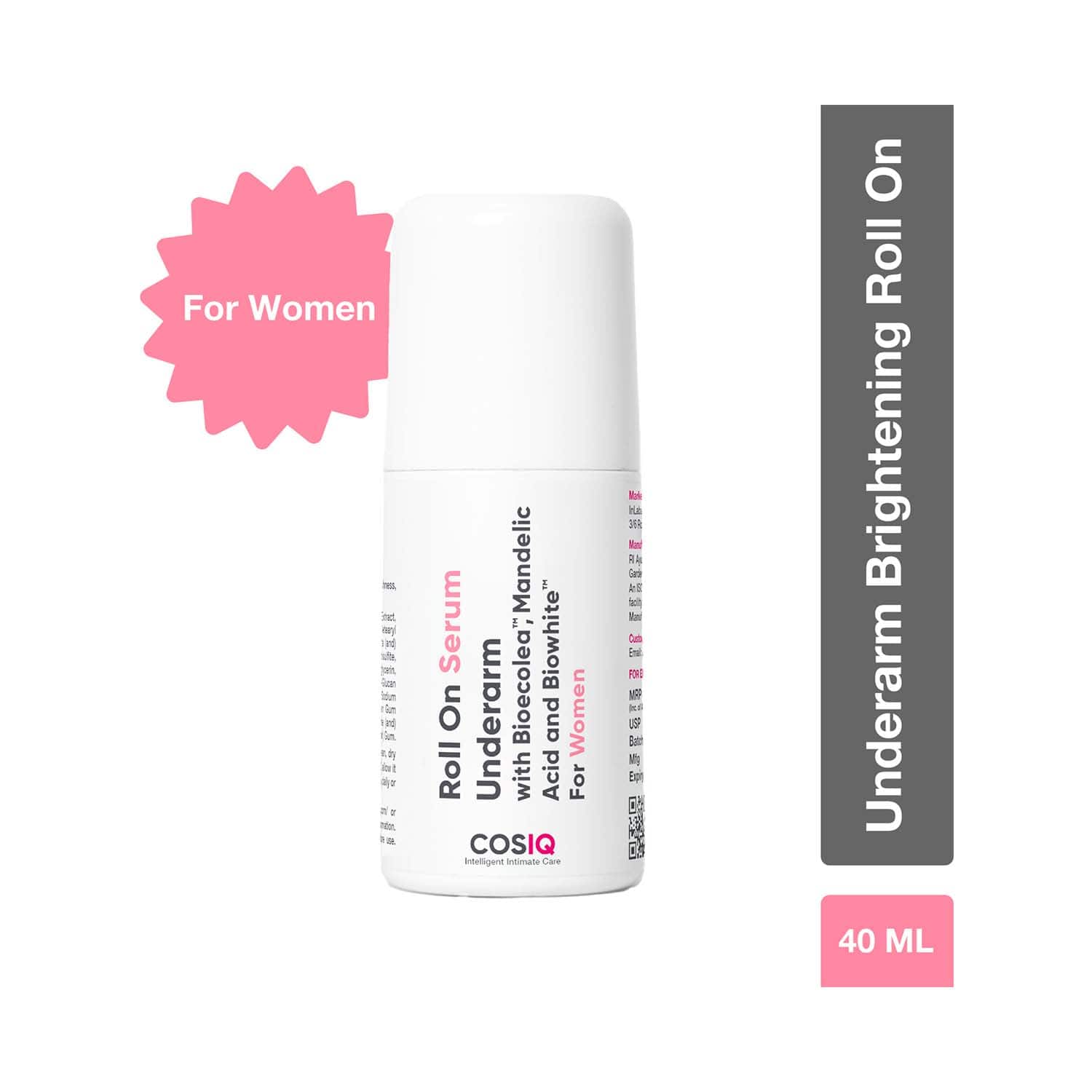 COSIQ | COSIQ Brightening Underarm Roll On Serum For Women (40 ml)