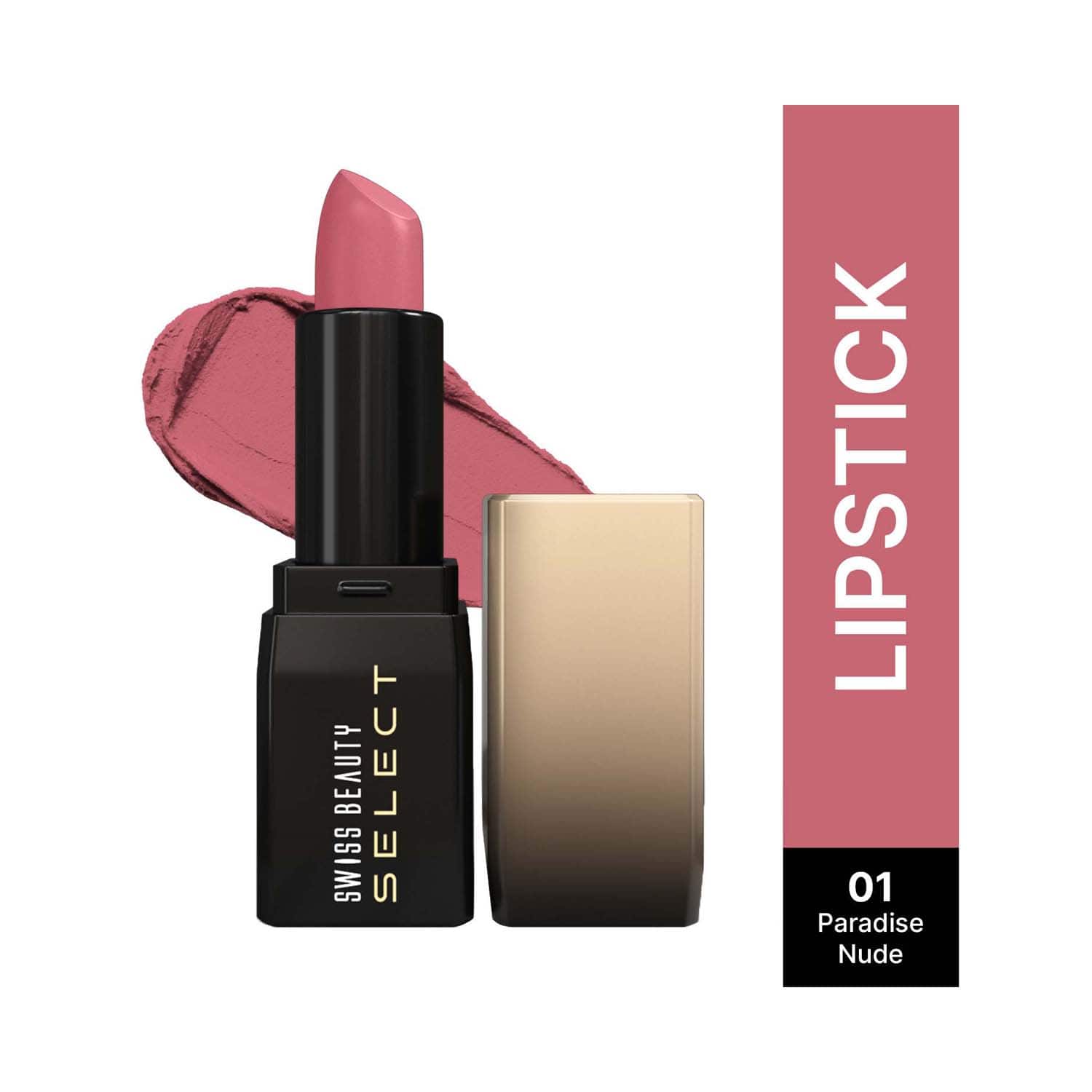 Swiss Beauty | Swiss Beauty Select Dare to Matte Creamy Lipstick - 1 Paradise Nude (3.8 g)