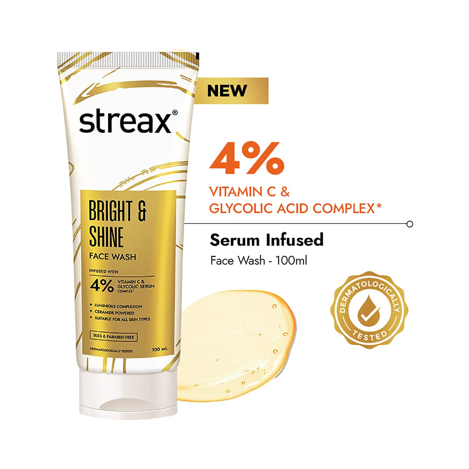 Streax | Streax Skin Bright & Shine Face Wash Cleanser (100 ml)