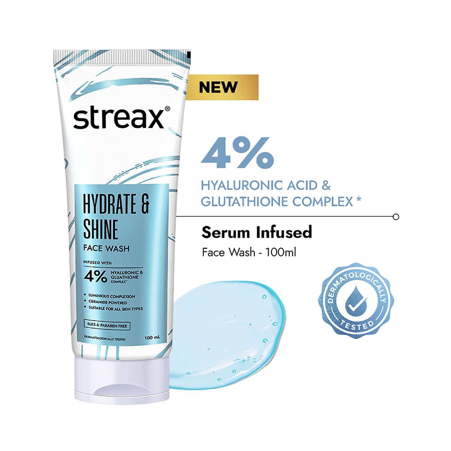 Streax | Streax Skin Hydrate & Shine Face Wash Cleanser (100 ml)