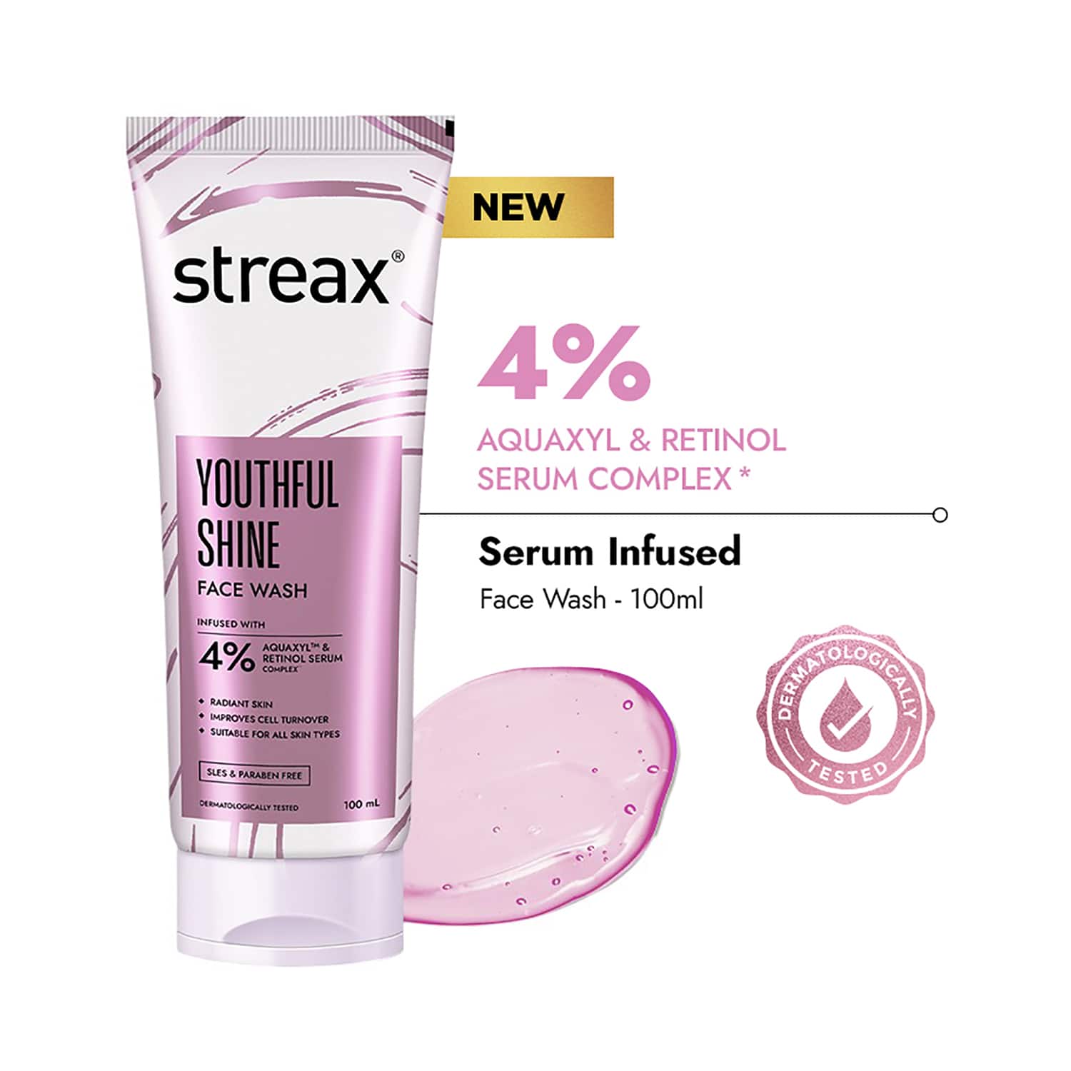 Streax | Streax Skin Youthful Shine Face Wash Cleanser (100 ml)