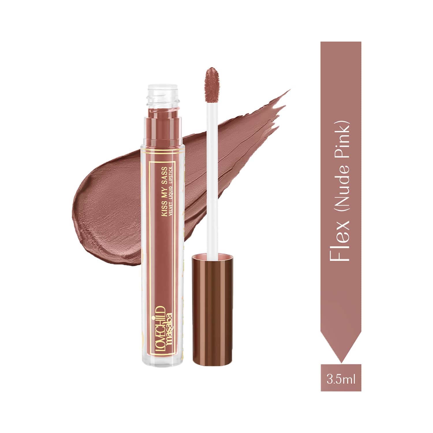 LoveChild Masaba | LoveChild Masaba Kiss My Sass Velvet Liquid Lipstick - Flex (3.5 ml)