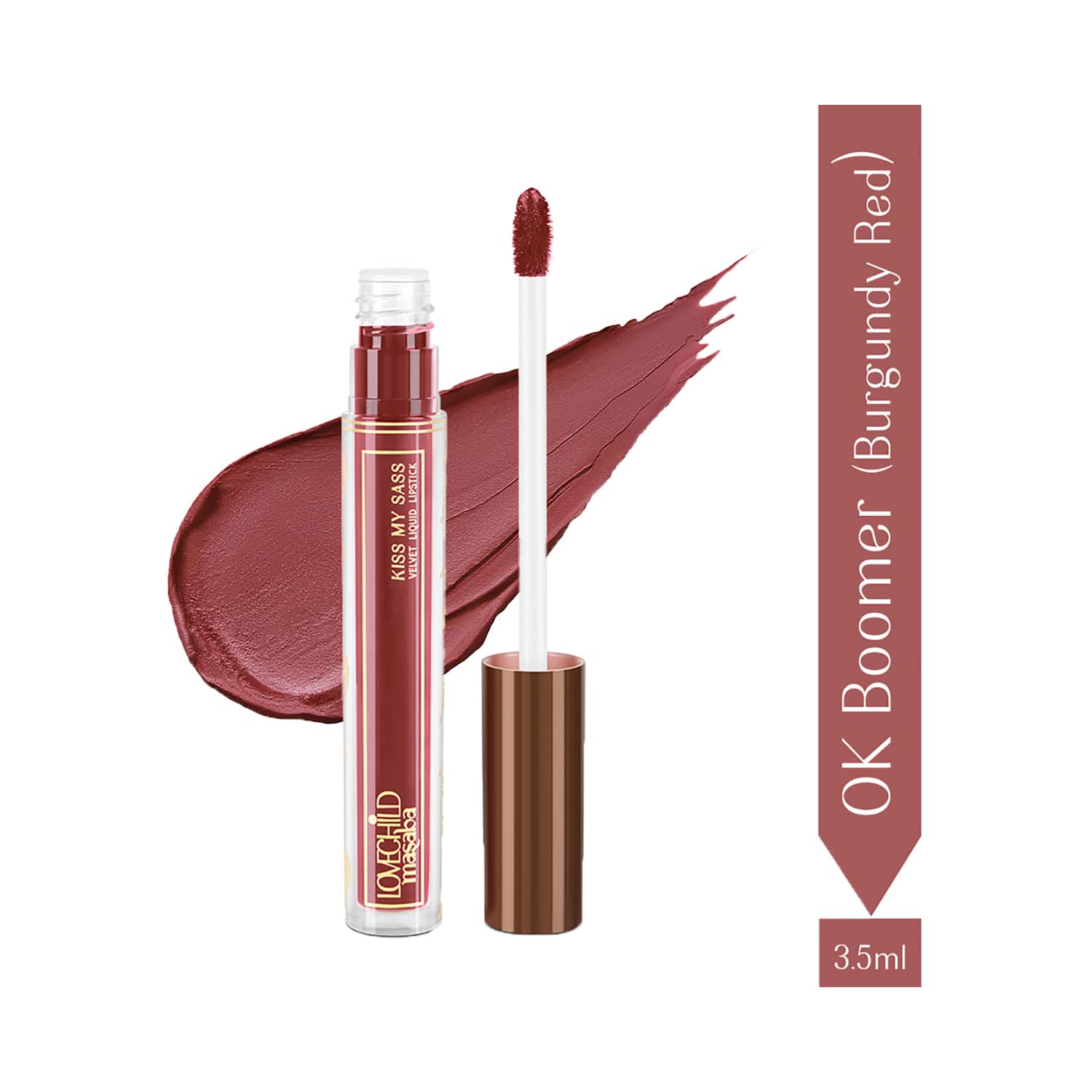 LoveChild Masaba | LoveChild Masaba Kiss My Sass Velvet Liquid Lipstick - Ok Boomer! (3.5 ml)