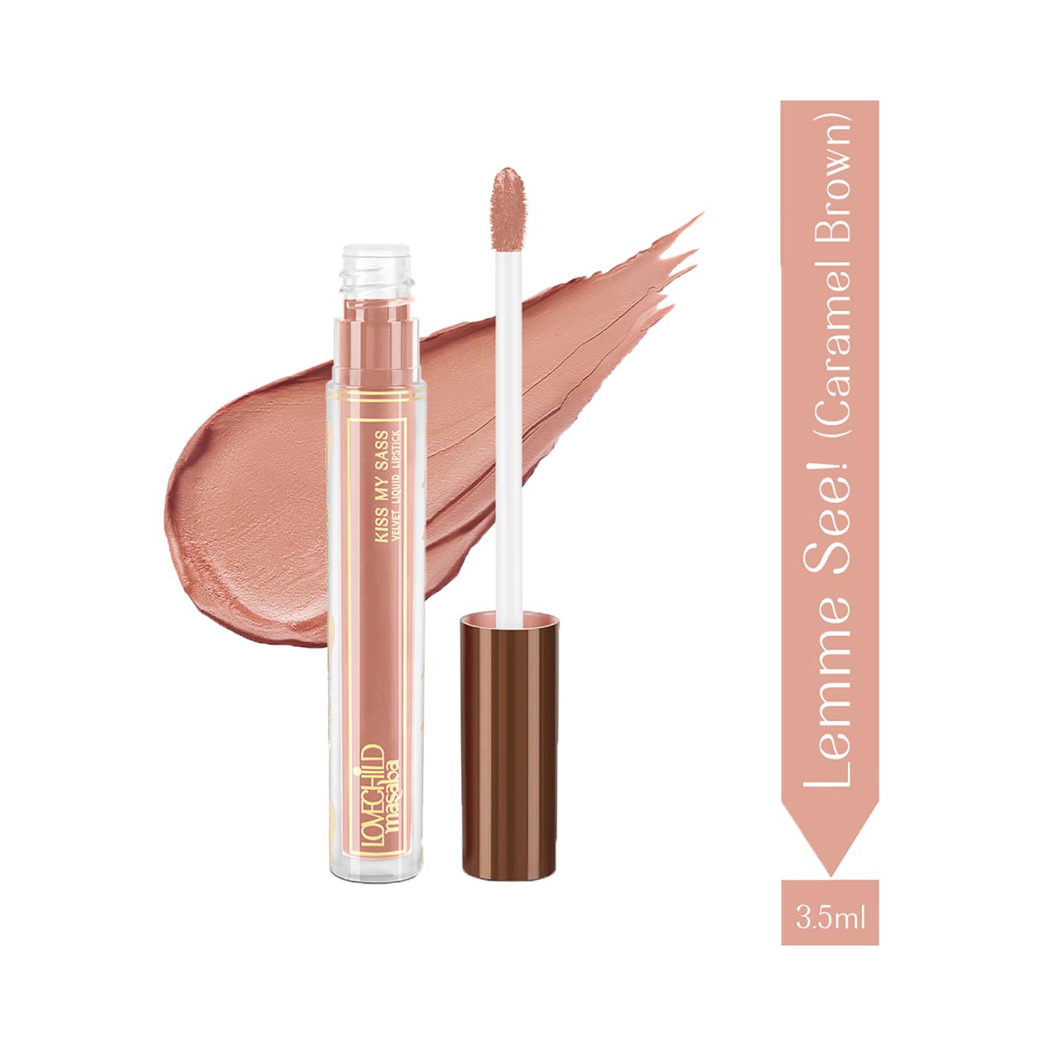 LoveChild Masaba | LoveChild Masaba Kiss My Sass Velvet Liquid Lipstick - Lemme See! (3.5 ml)