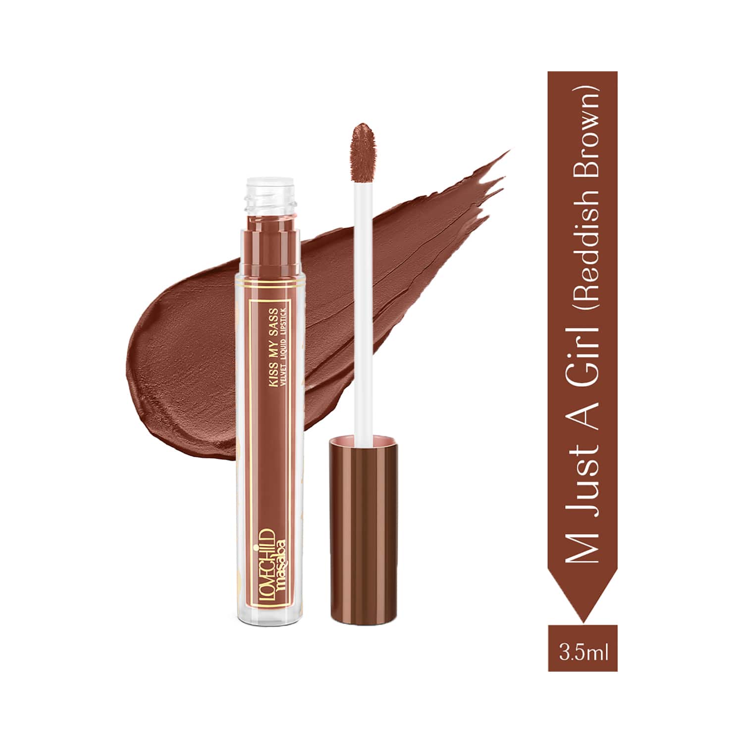 LoveChild Masaba | LoveChild Masaba Kiss My Sass Velvet Liquid Lipstick - M Just A Girl (3.5 ml)