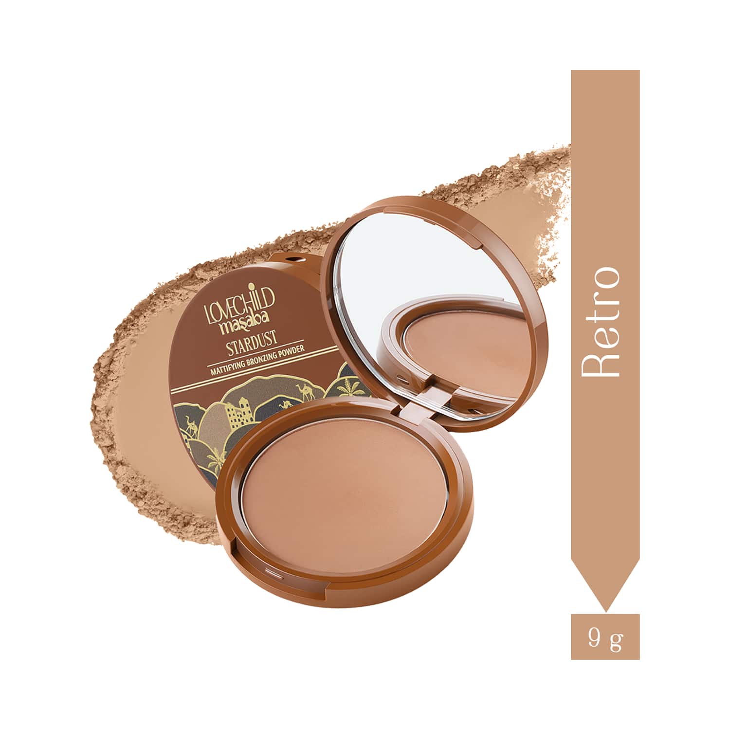 LoveChild Masaba | LoveChild Masaba Stardust Mattifying Bronzing Powder - Retro (9 g)