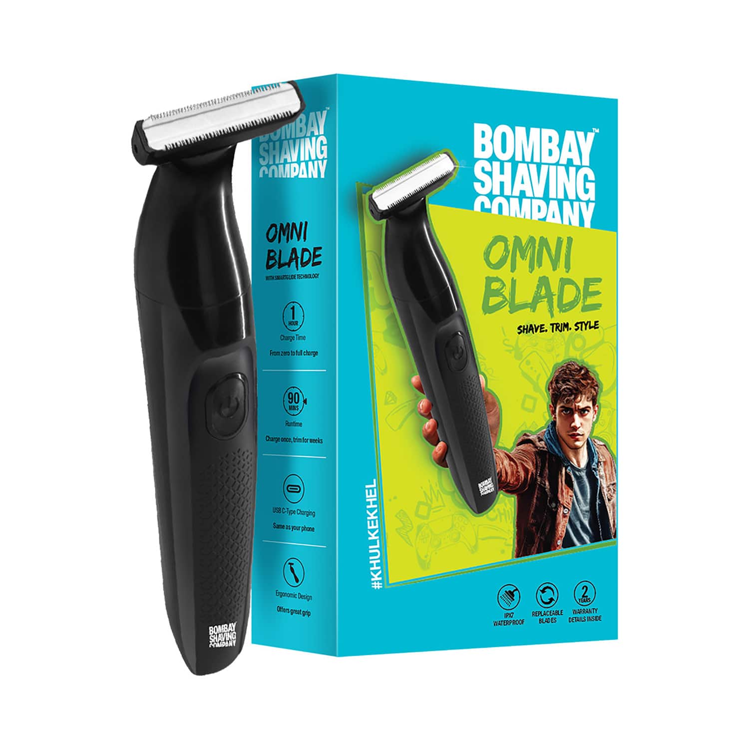 Bombay Shaving Company | Bombay Shaving Company Omniblade 3-In-1 Beard Trimmer for Men