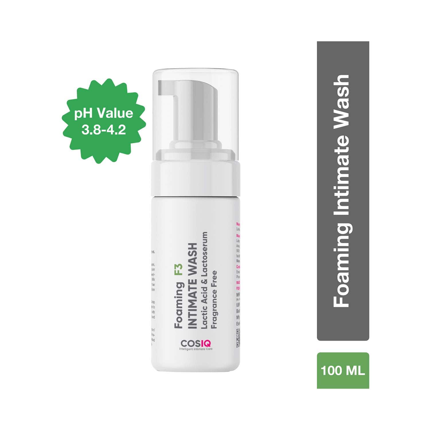 COSIQ | COSIQ Brightening Foaming F3 Intimate Wash (100 ml)