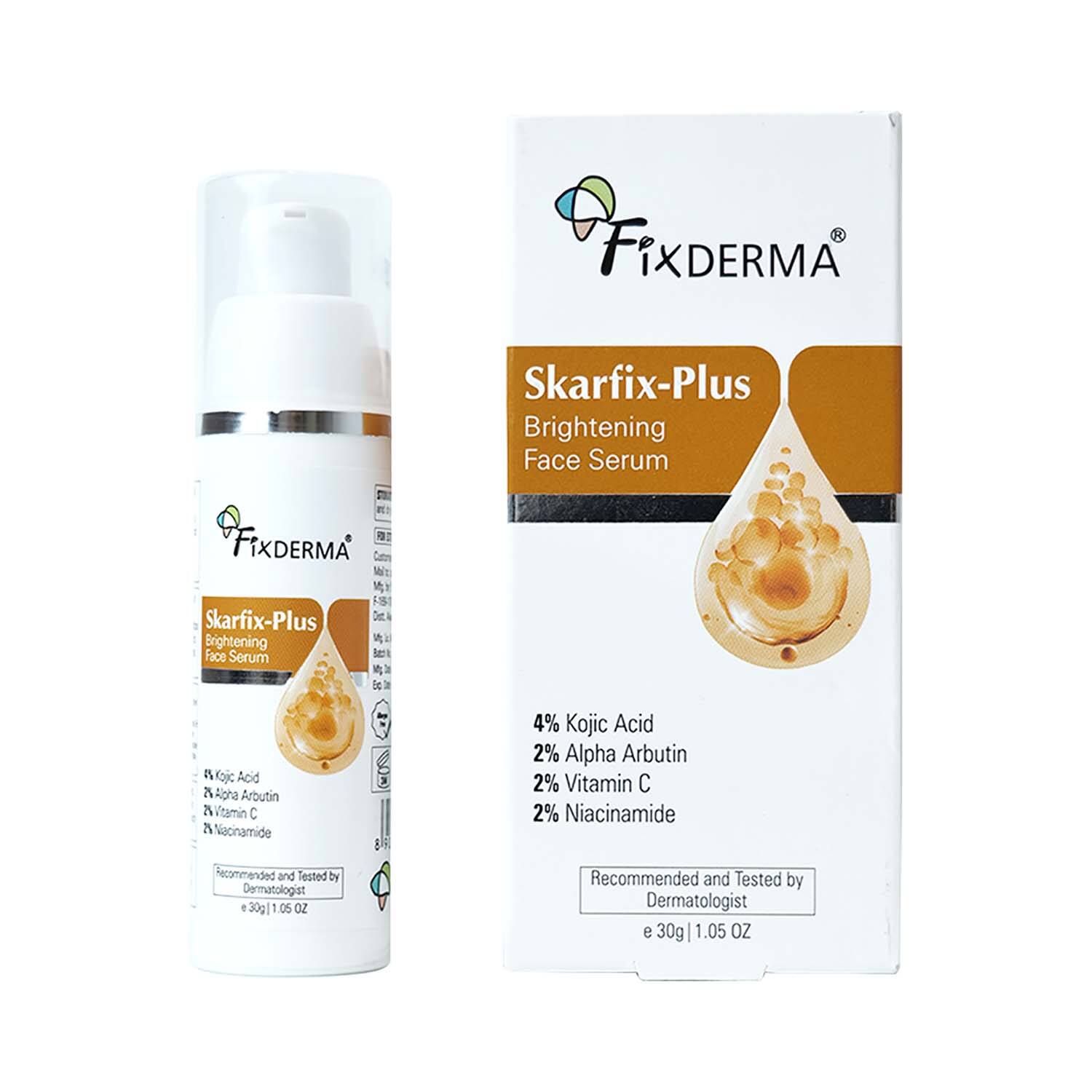 Fixderma | Fixderma Skarfix Plus 4% Kojic Acid Brightening Face Serum (30 ml)