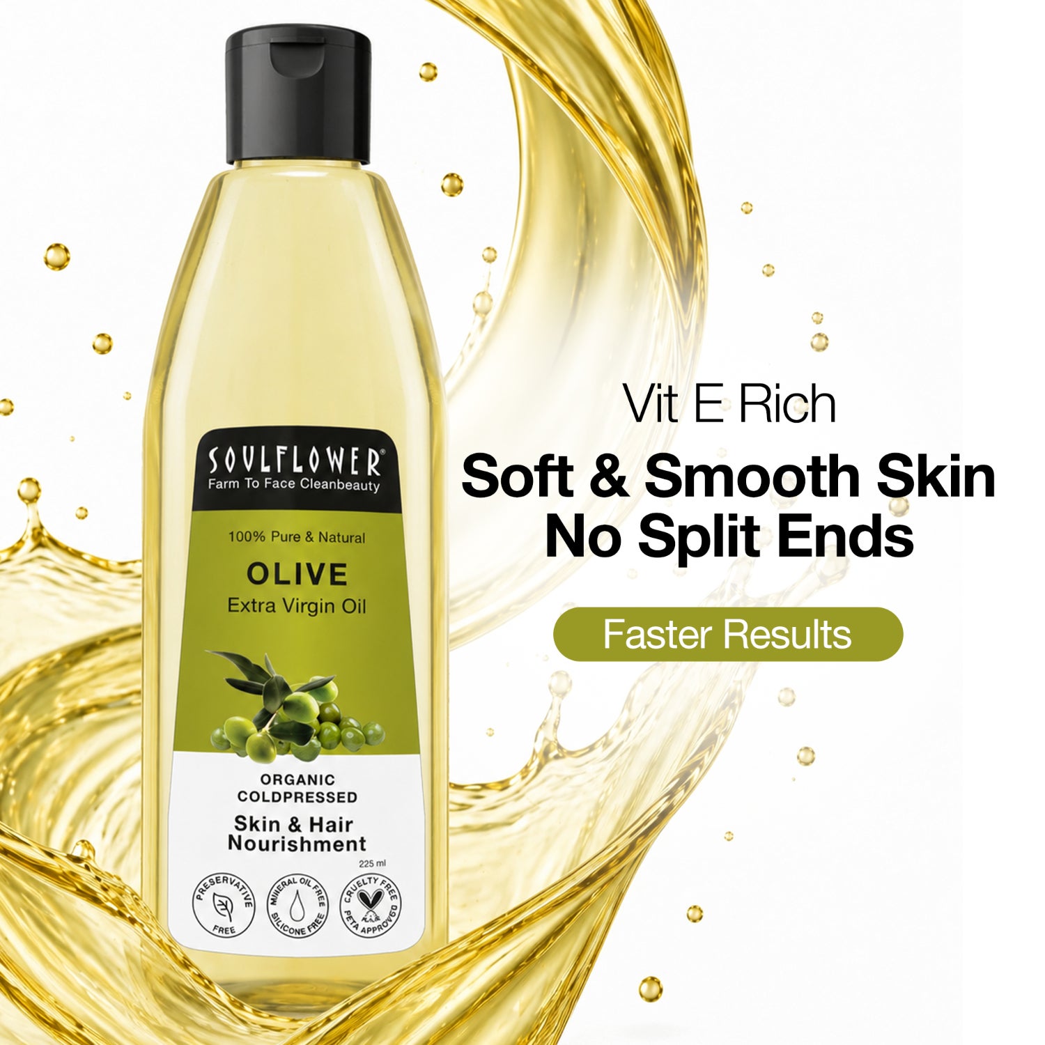 Soulflower | Soulflower Cold Pressed Olive Carrier Oil (225ml)