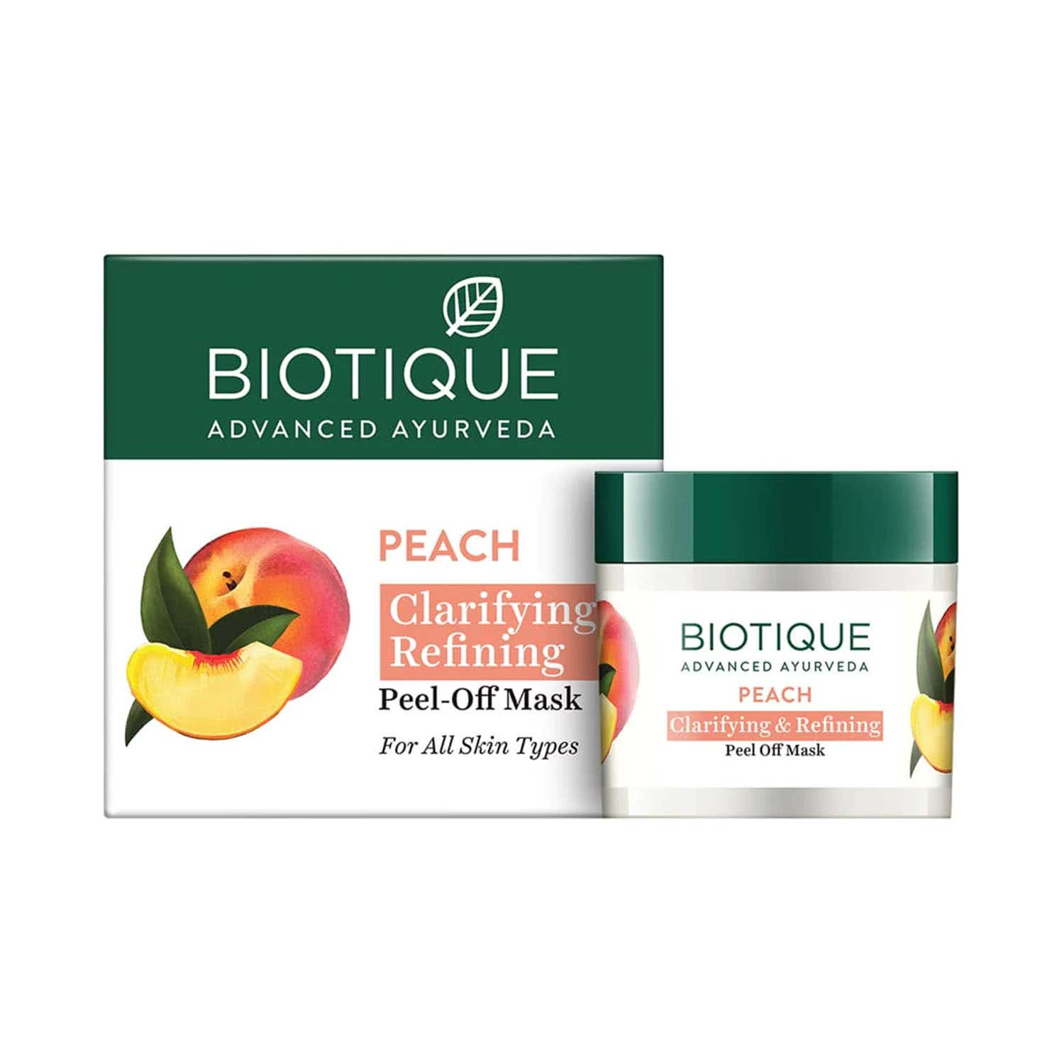 Biotique Bio Peach Clarifying & Refining PeelOff Mask for Oily & Acne