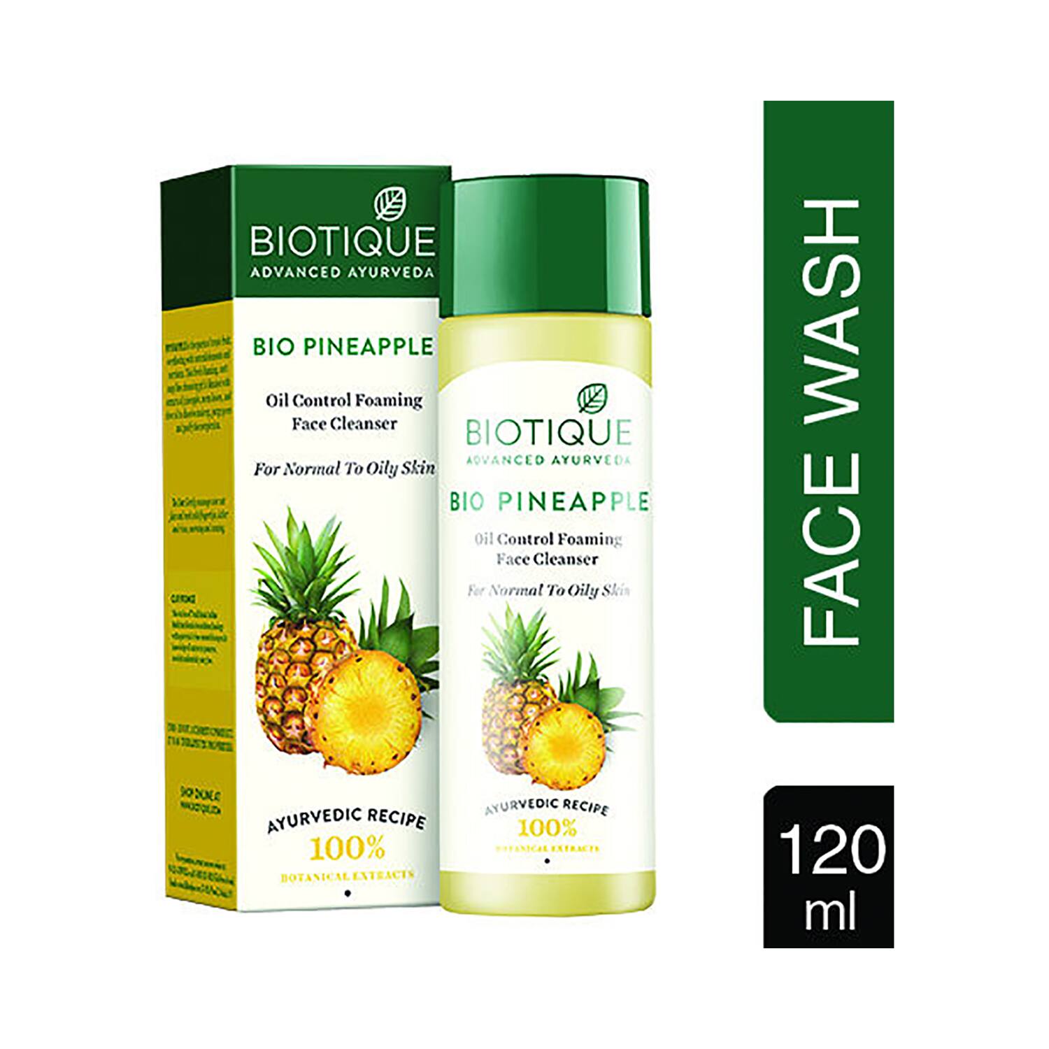 Biotique | Biotique Bio Pineapple Oil Control Foaming Face Cleanser (120ml)