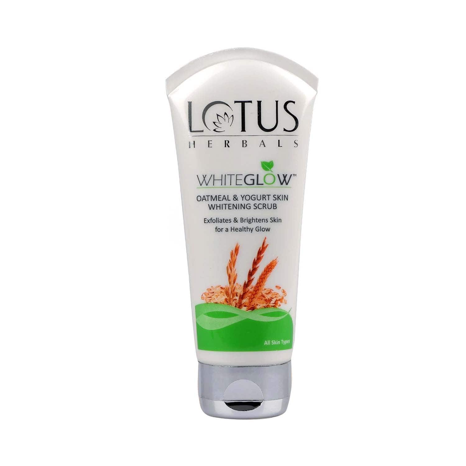 Lotus Herbals | Lotus Herbals Whiteglow Oatmeal & Yogurt Skin Whitening Scrub - (100g)