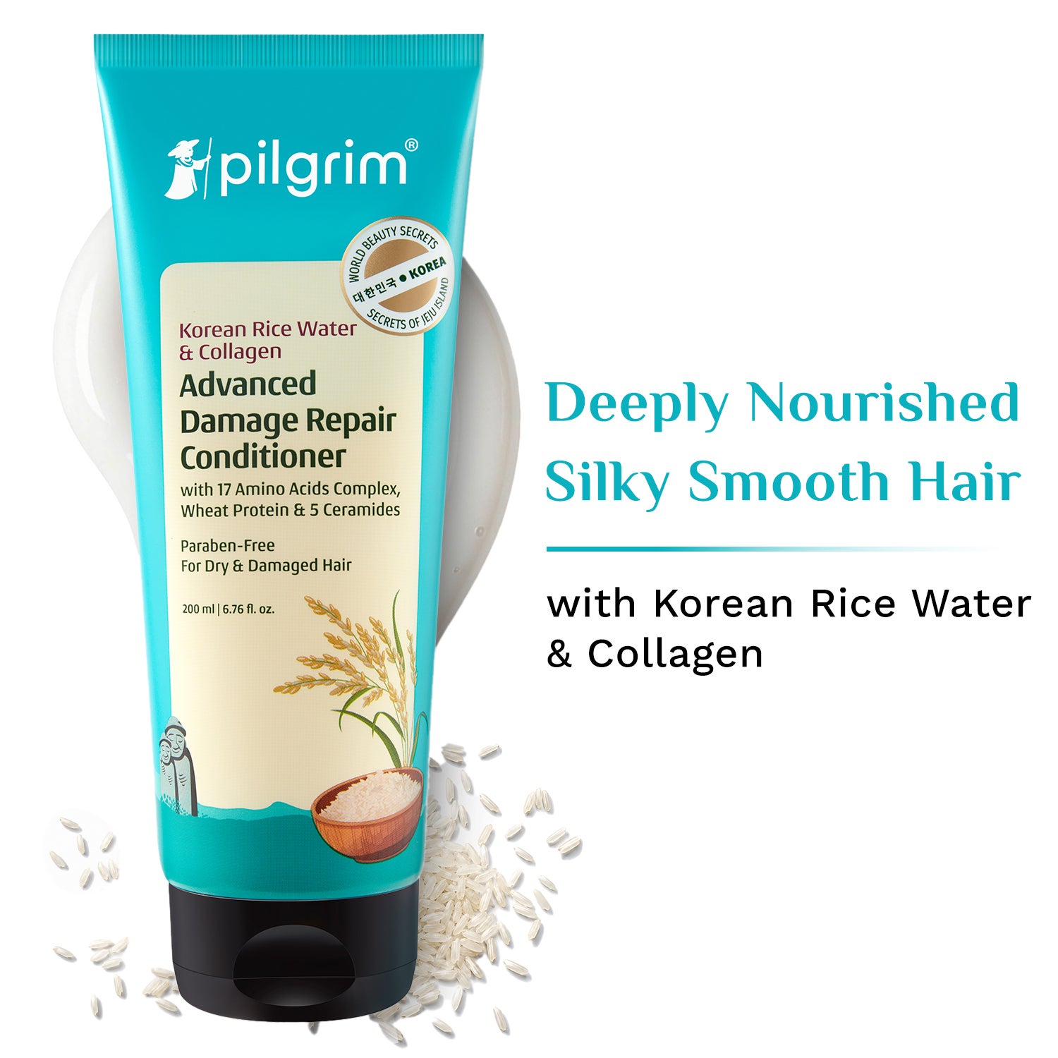 Pilgrim | Pilgrim Korean Rice Water & Collagen Advanced Damage Repair Conditioner (200 ml)