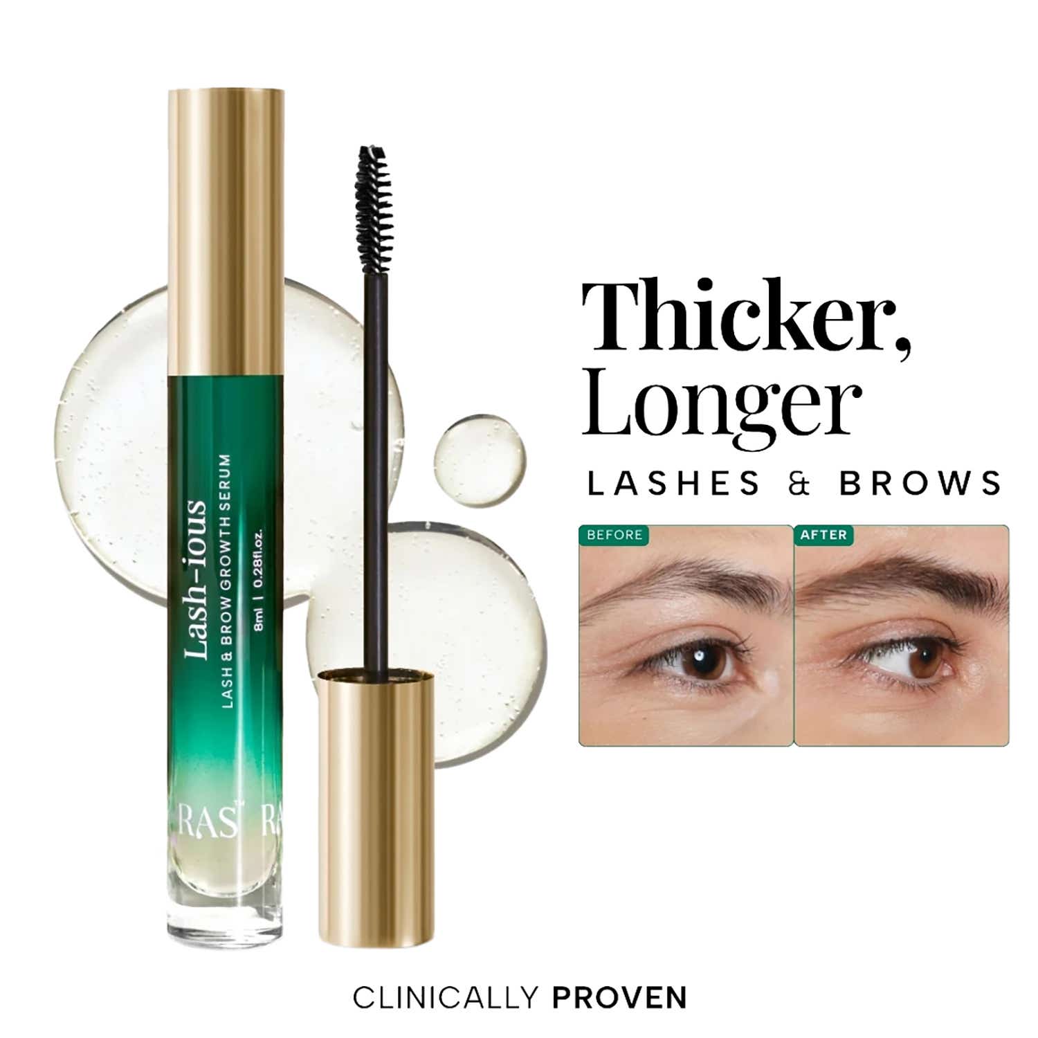 Ras Luxury Skincare | Ras Luxury Skincare Lash ious Lash and Brow Growth Serum (8 ml)