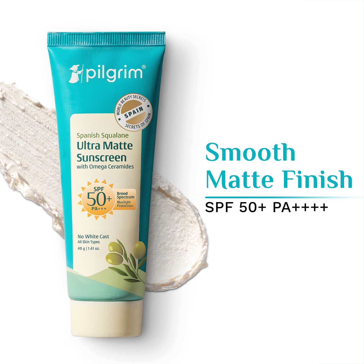 Pilgrim | Pilgrim Squalane Ultra Matte Sunscreen SPF 50 PA+++ (50g)