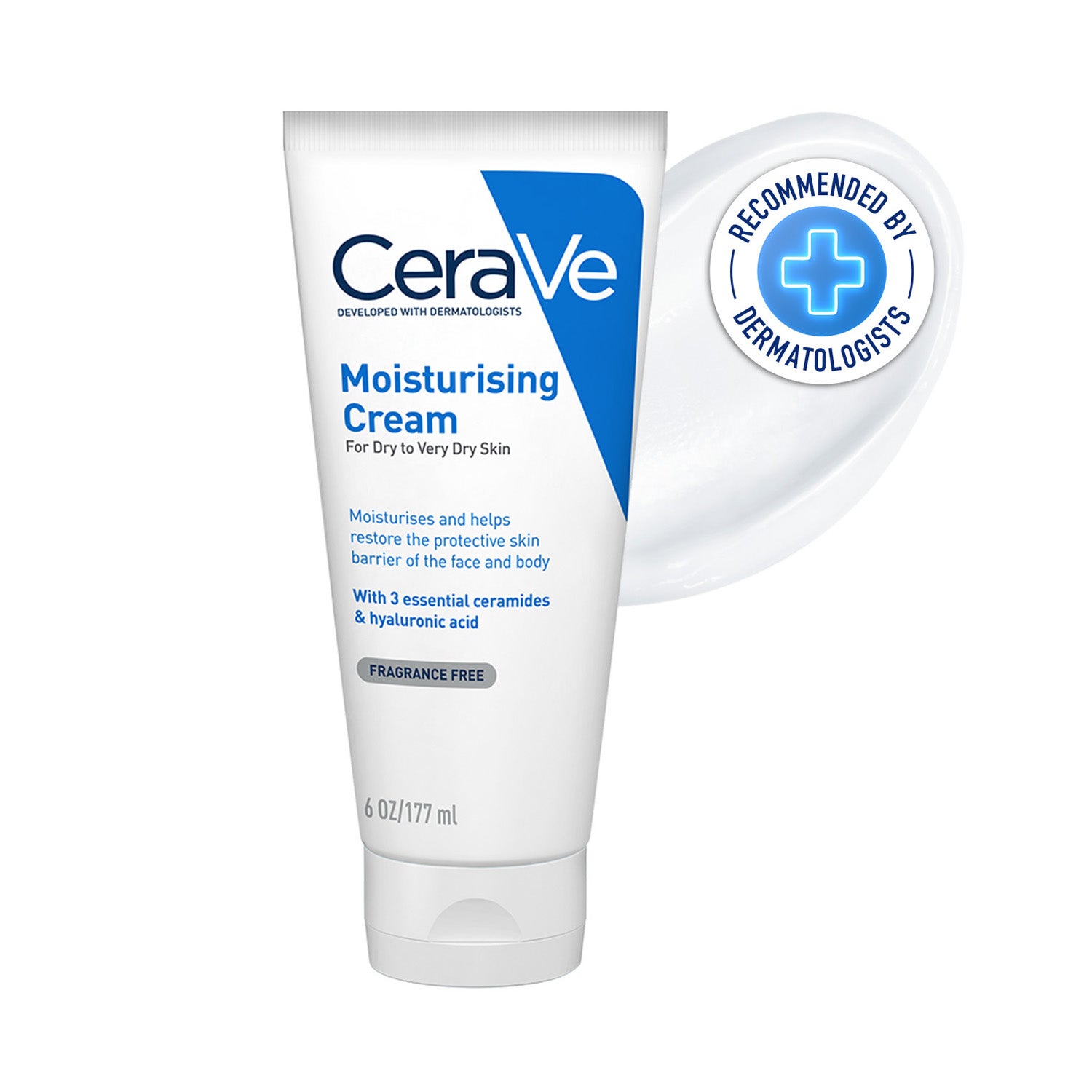 CeraVe | CeraVe Moisturizer Cream For Dry Skin & Barrier Repair (177 ml)