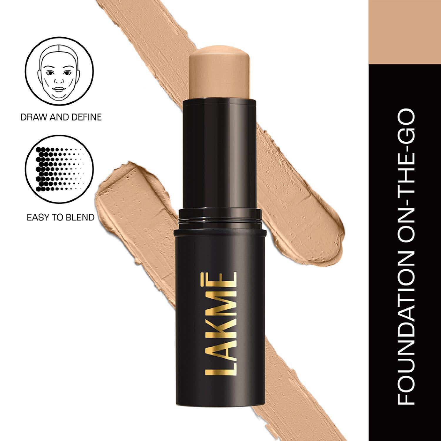 Lakme | Lakme Facelift Foundation Stick - Warm Natural (11 g)