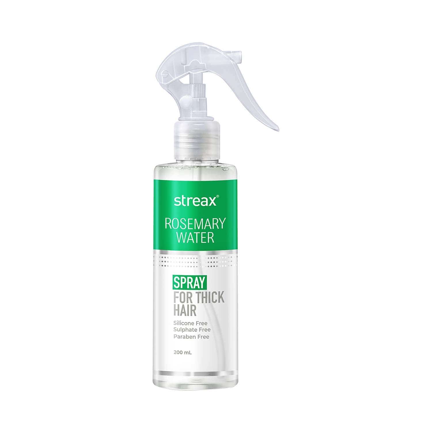 Streax | Streax Rosemary Water Spray for Hair Growth, Stronger & Thicker Hair (200 ml)