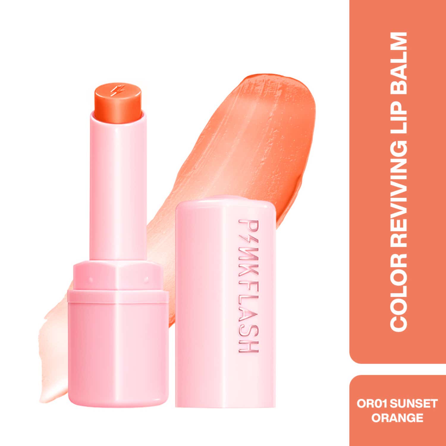 Pinkflash | Pinkflash Color Reviving Lip Balm - OR01 Sunset Orange (2.8 g)