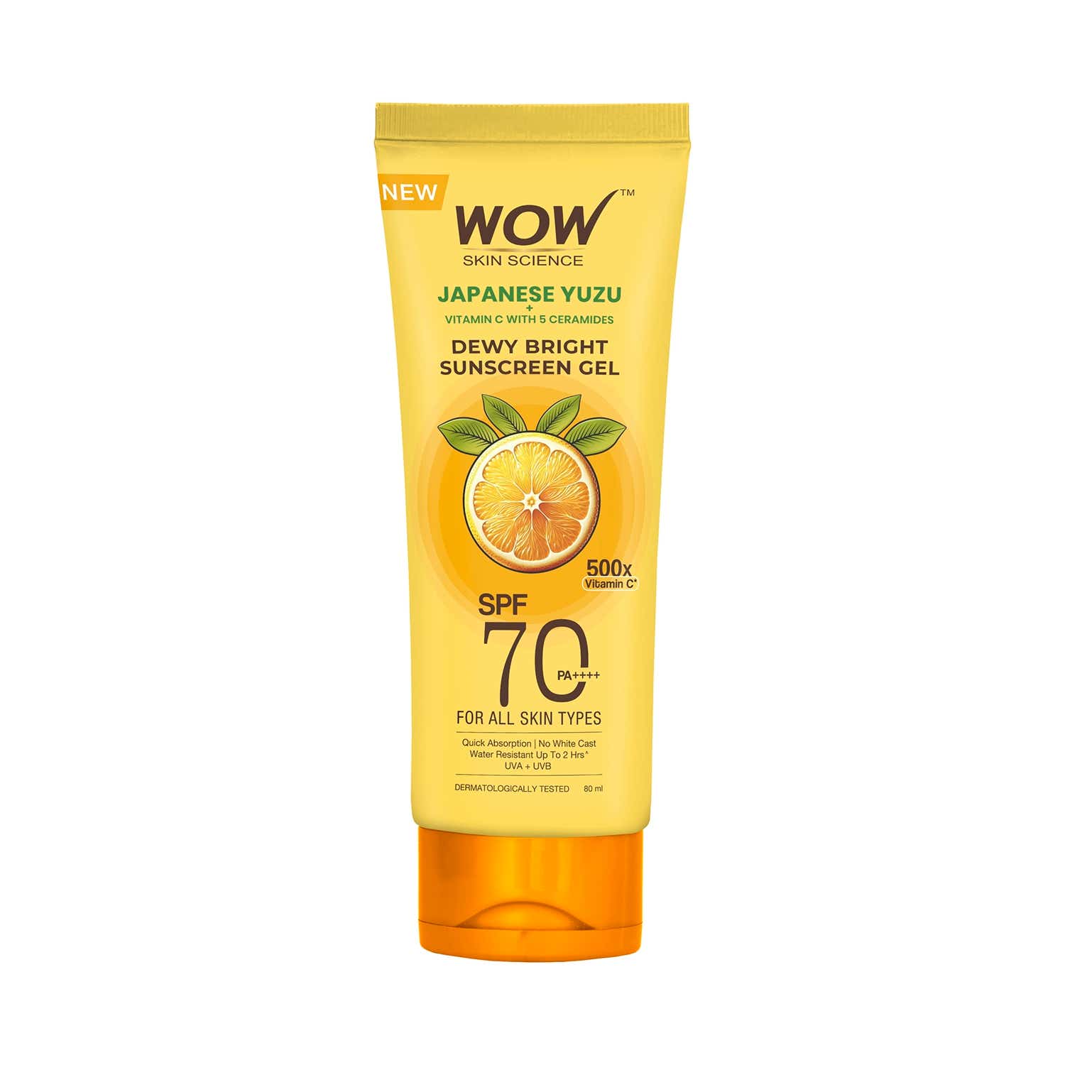 WOW SKIN SCIENCE | WOW SKIN SCIENCE Japanese Yuzu Dewy Bright Sunscreen Gel (80 ml)