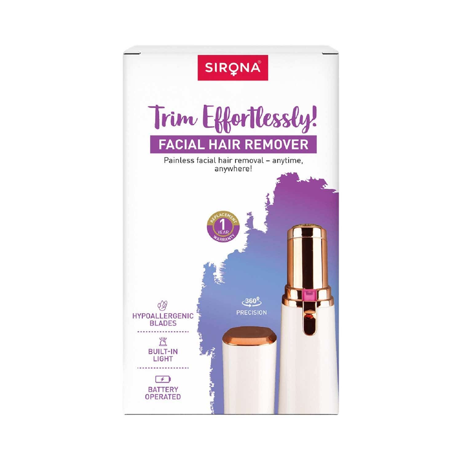 Sirona | Sirona Facial Hair Remover for Women Battery Operated